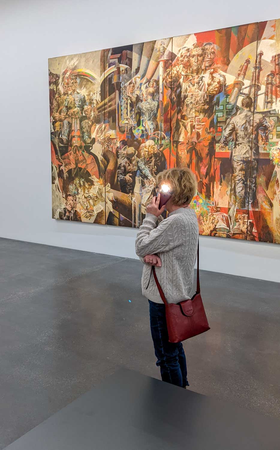 Leuchtende Besucherin vor Leuna 1969 (1968)