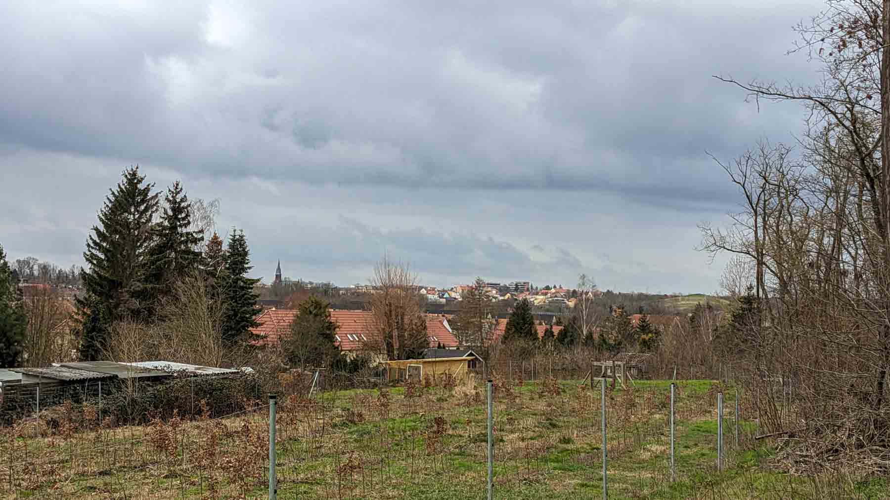 Freier Blick nach bis zum Ochsenberg