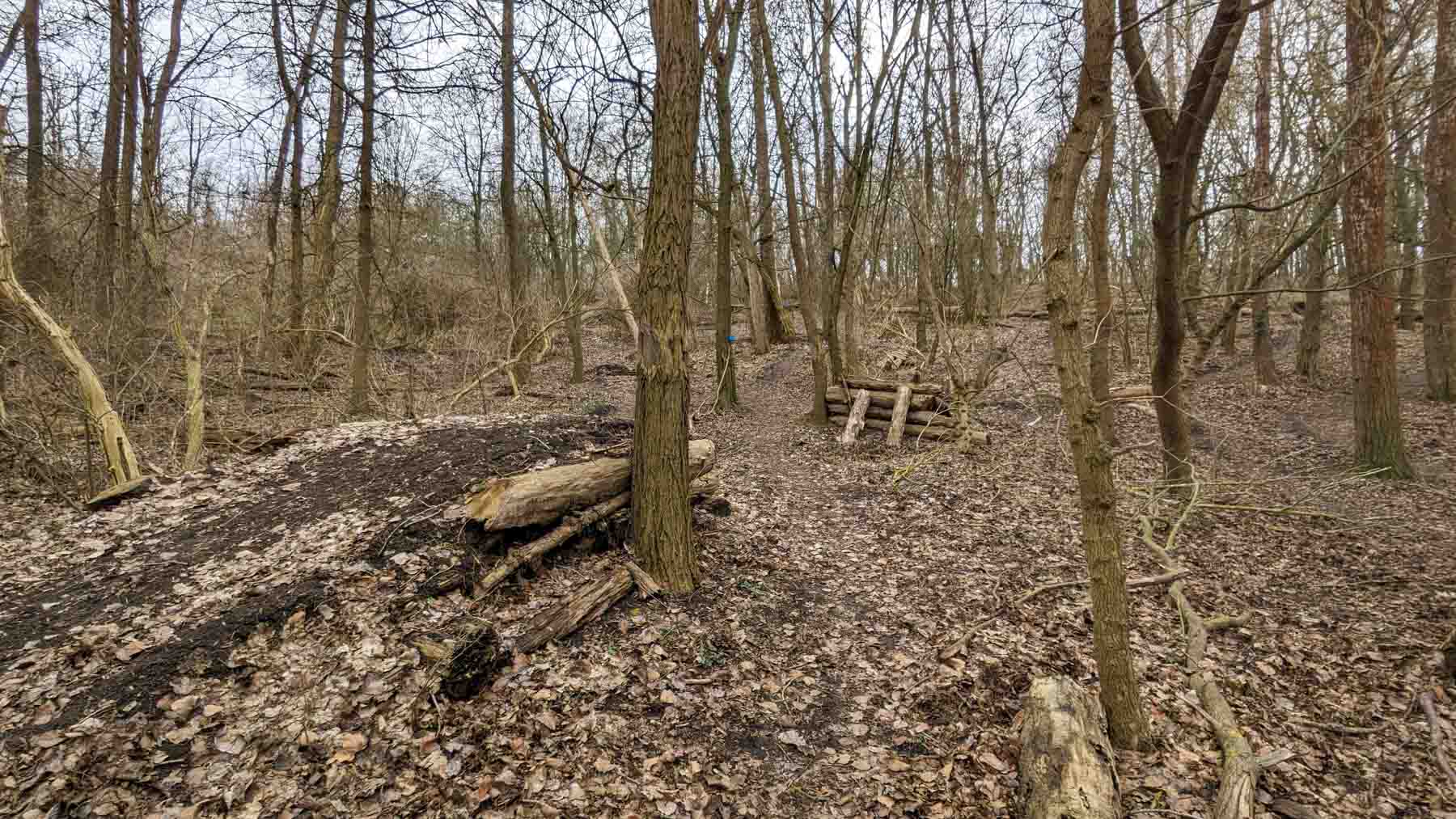 Übungsparcour für Mountainbiker