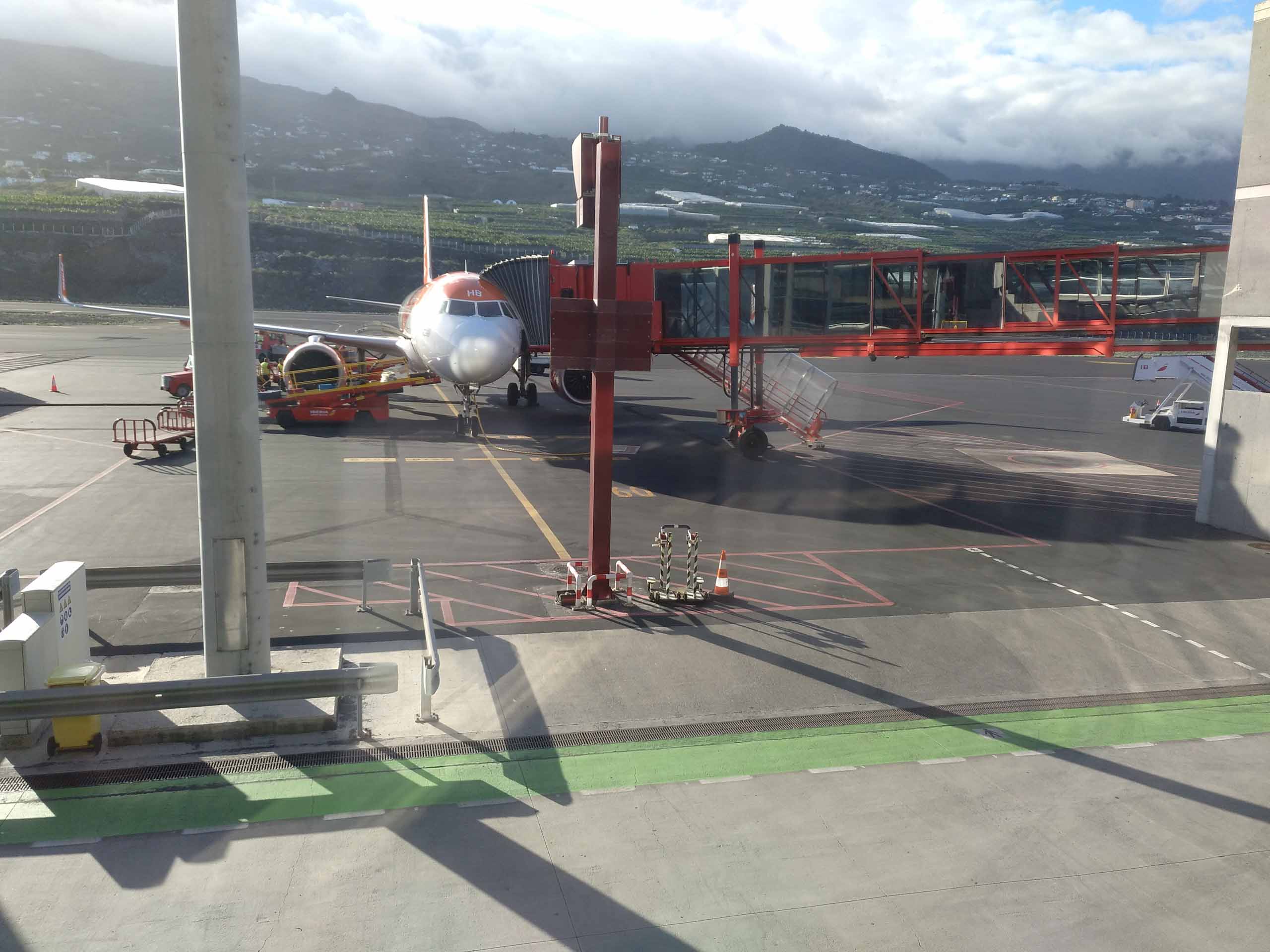 Wetterwolken auf der Ostseite der Insel