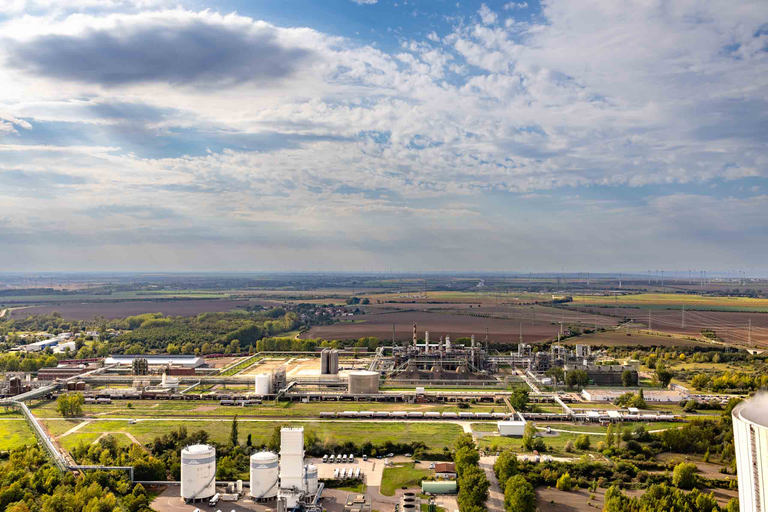 Blickrichtung Westen zur A38