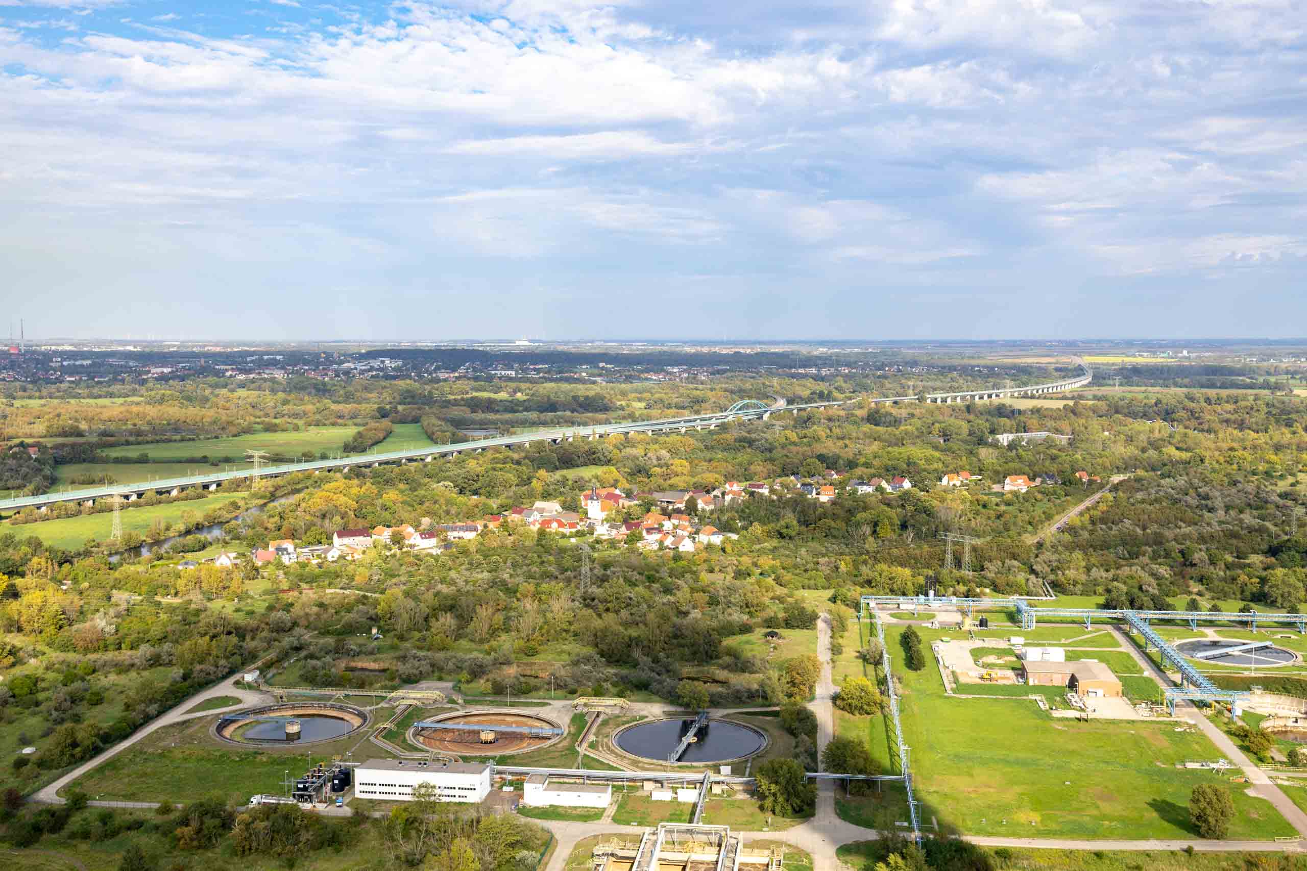 Verzweigung ICE-Trasse Halle bzw. Leipzig