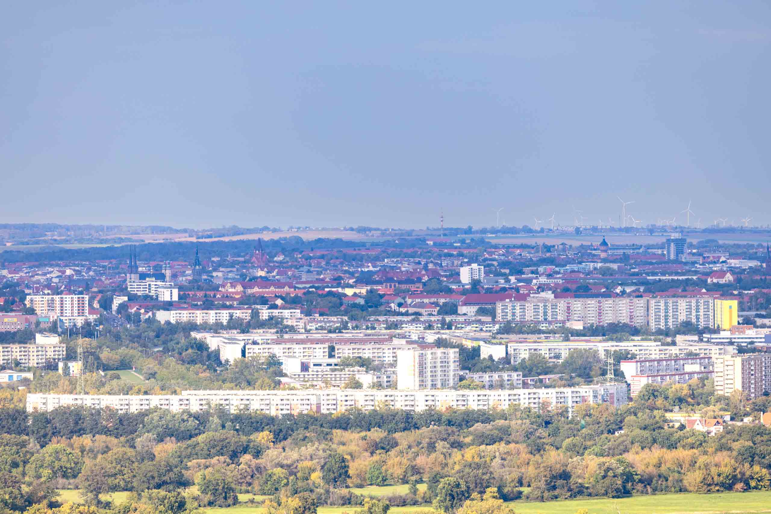 Silberhöhe, Markt, Pauluskirche, Wasserturm Nord