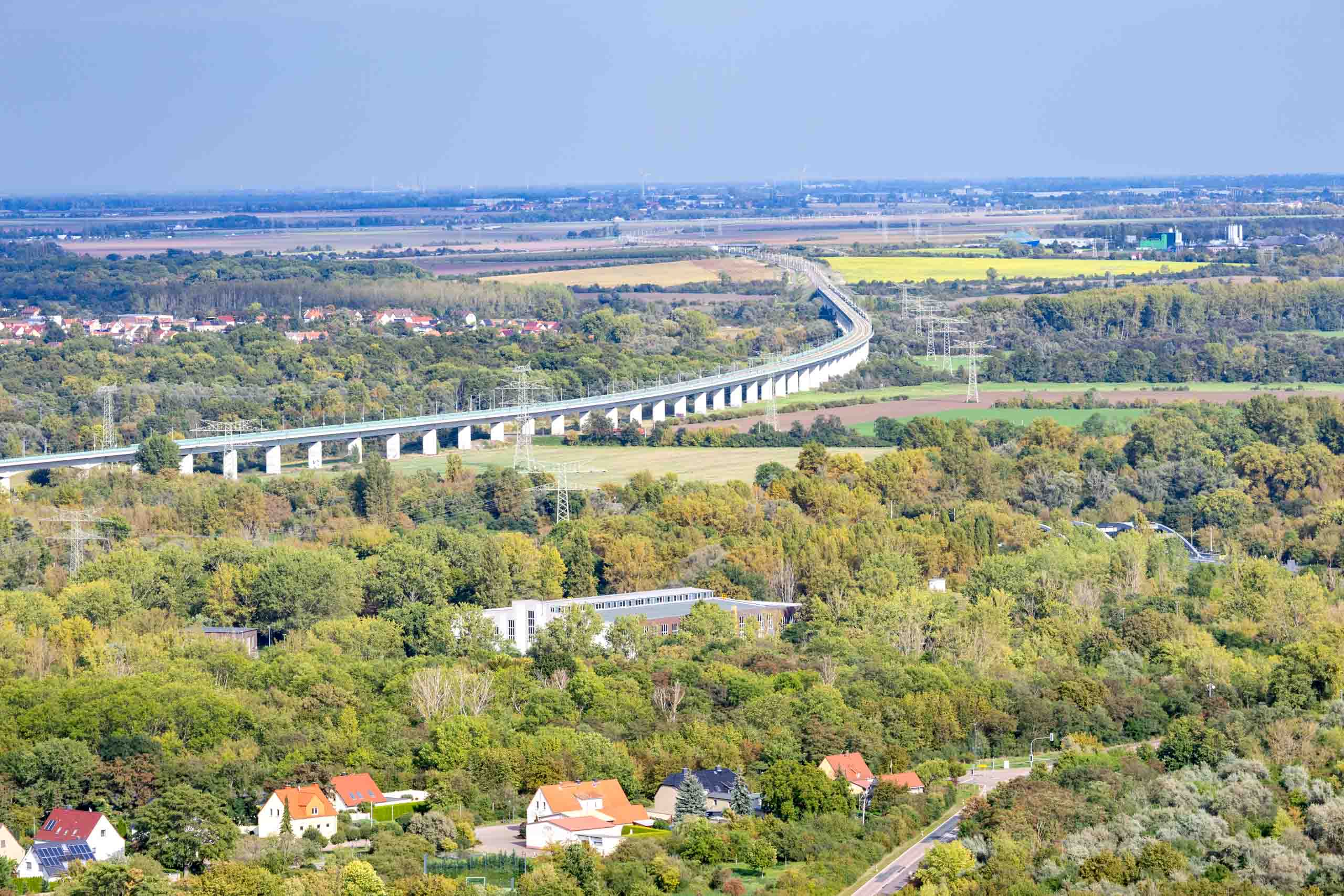 ICE-Trasse Richtung Gröbers und Leipzig