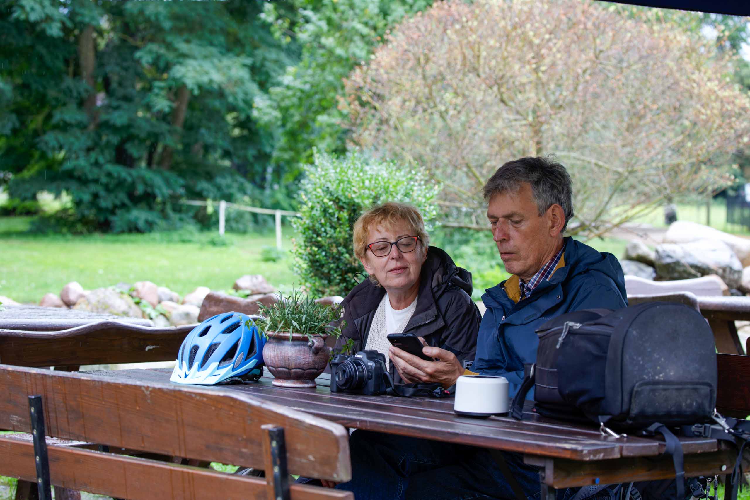 Erst mal was essen und trinken