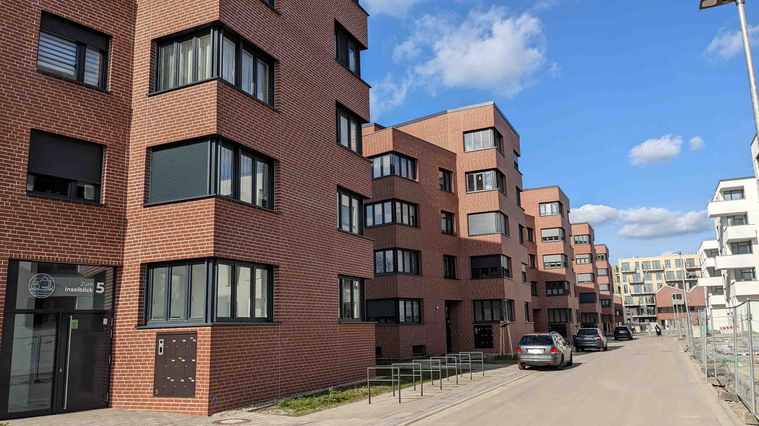 Neubauten an der neuen Inselblickstraße