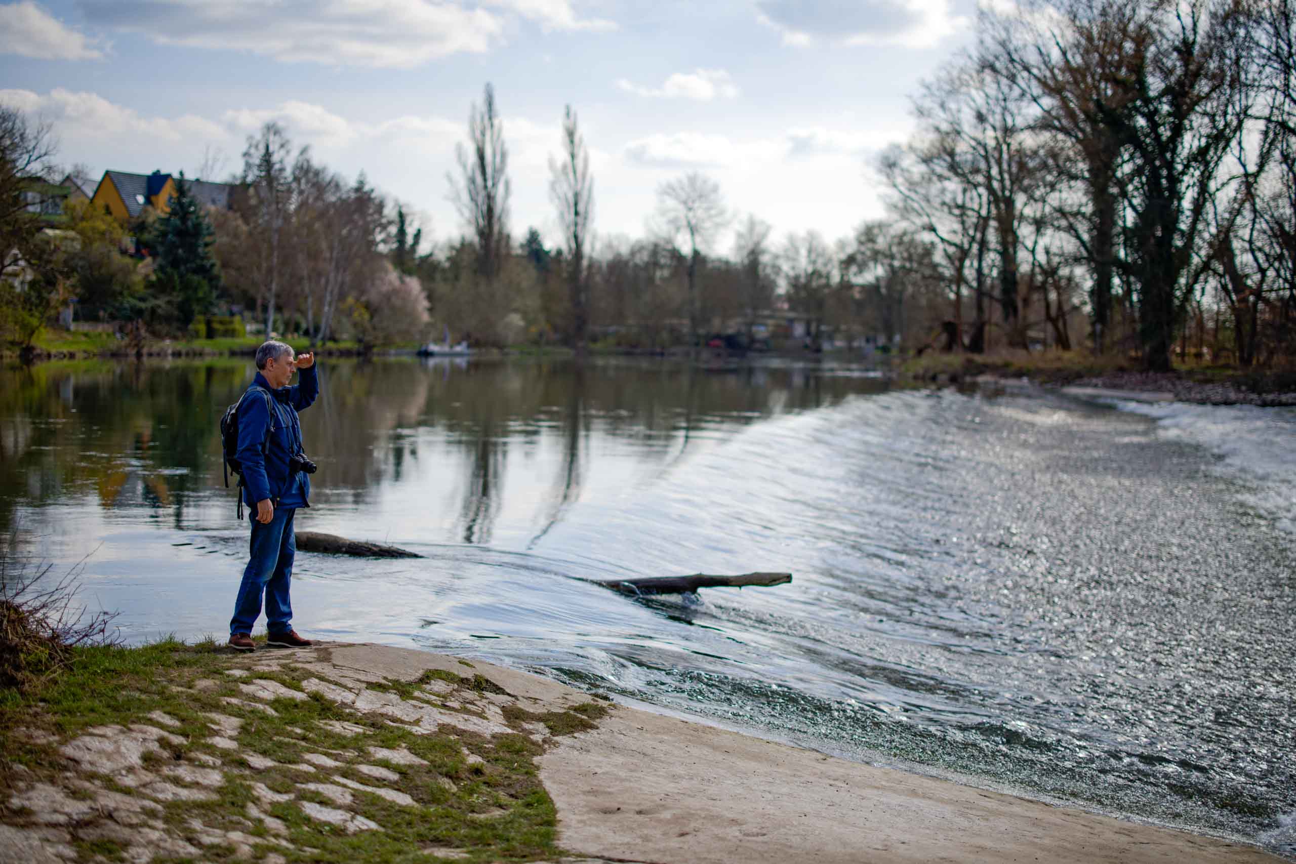 Südspitze der Rabeninsel mit dem Wehr