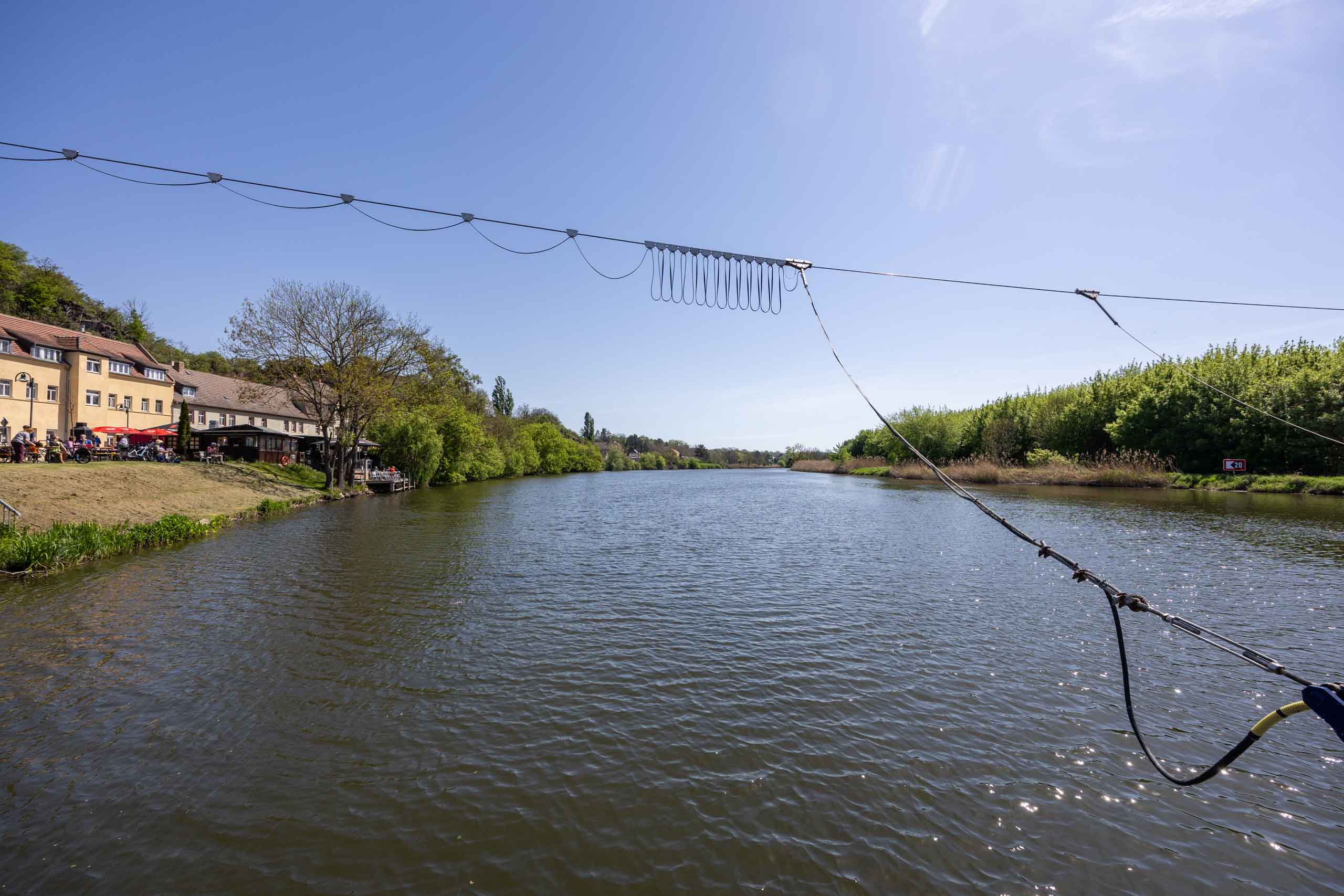 Stromzufuhr von Land