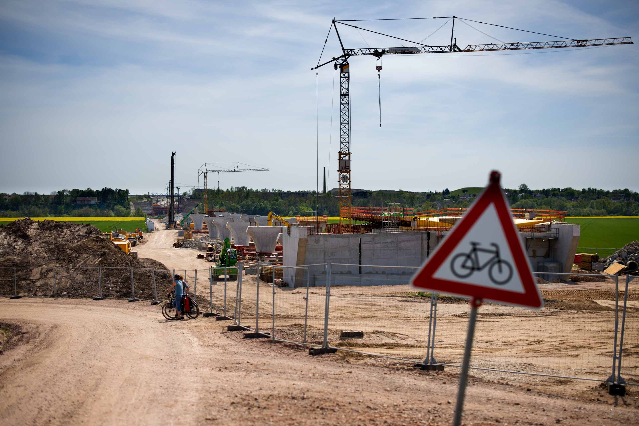 A 143 Brückenfundament auf der Nordseite