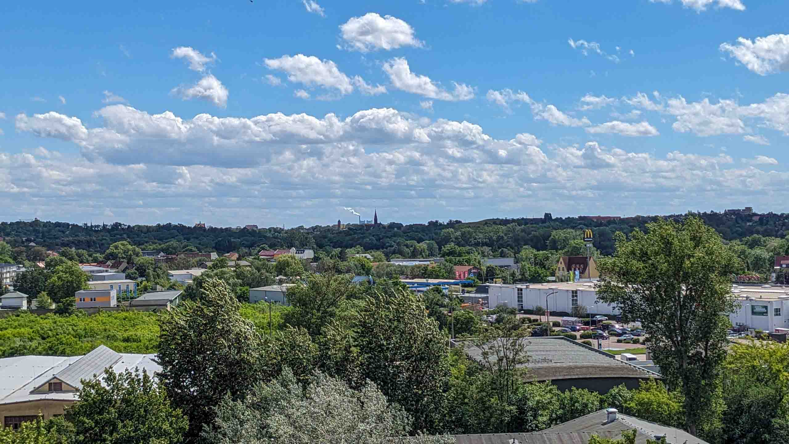 Blick nach Süden (Kraftwerk Buna)
