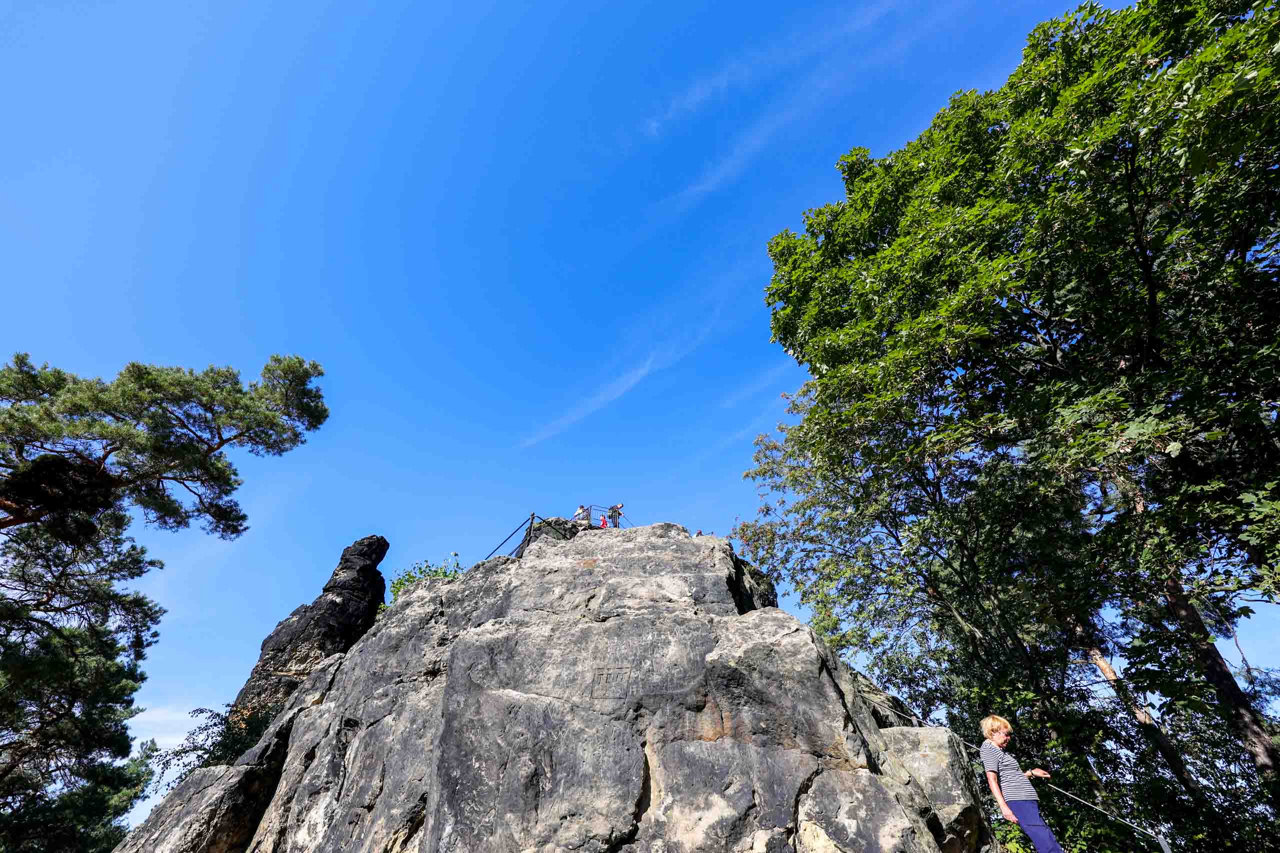 Eines der Felsgebilde soll einem Mönch mit Kapuze ähneln