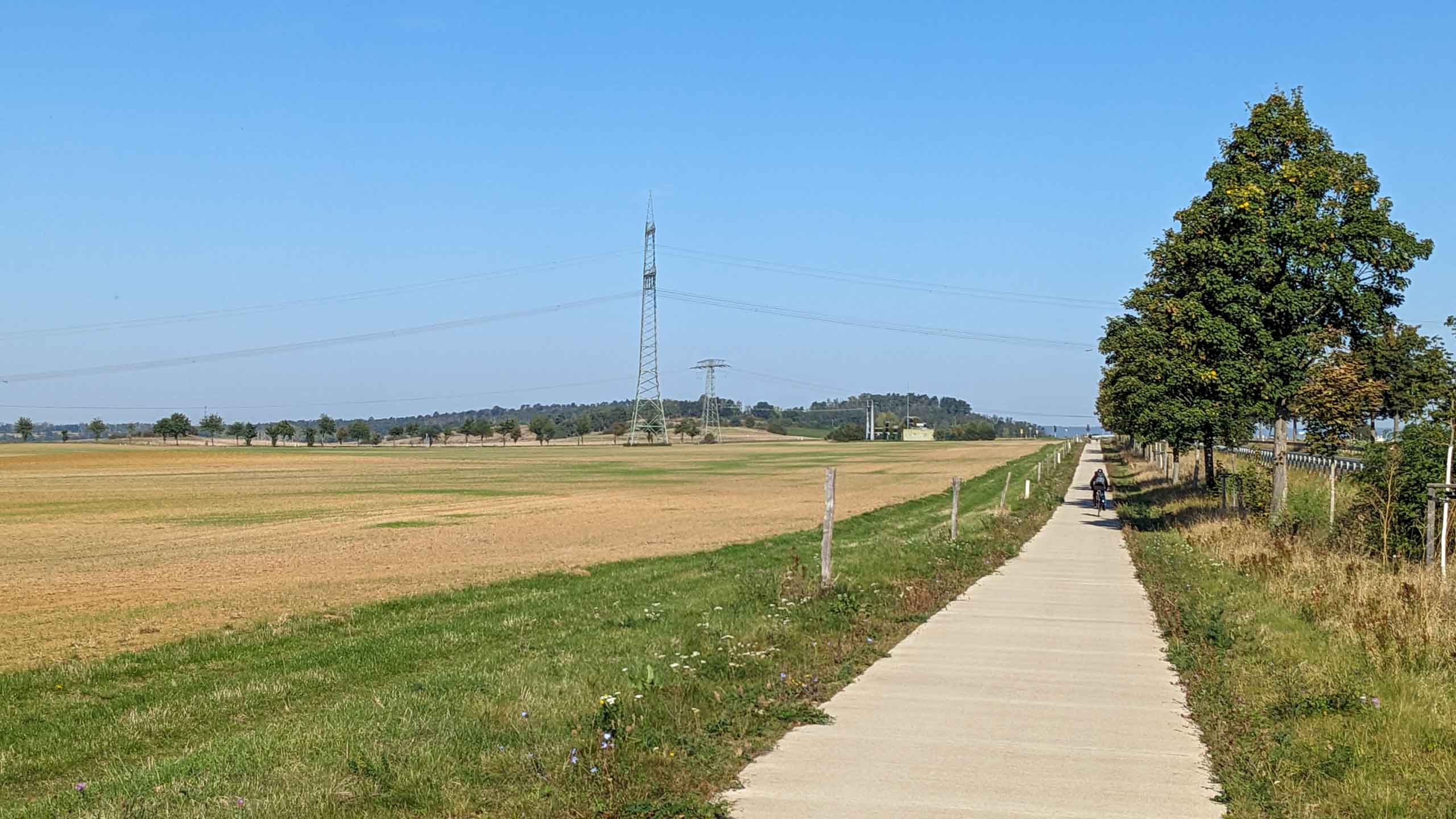 Ein langer Radweg Richtung Halberstadt