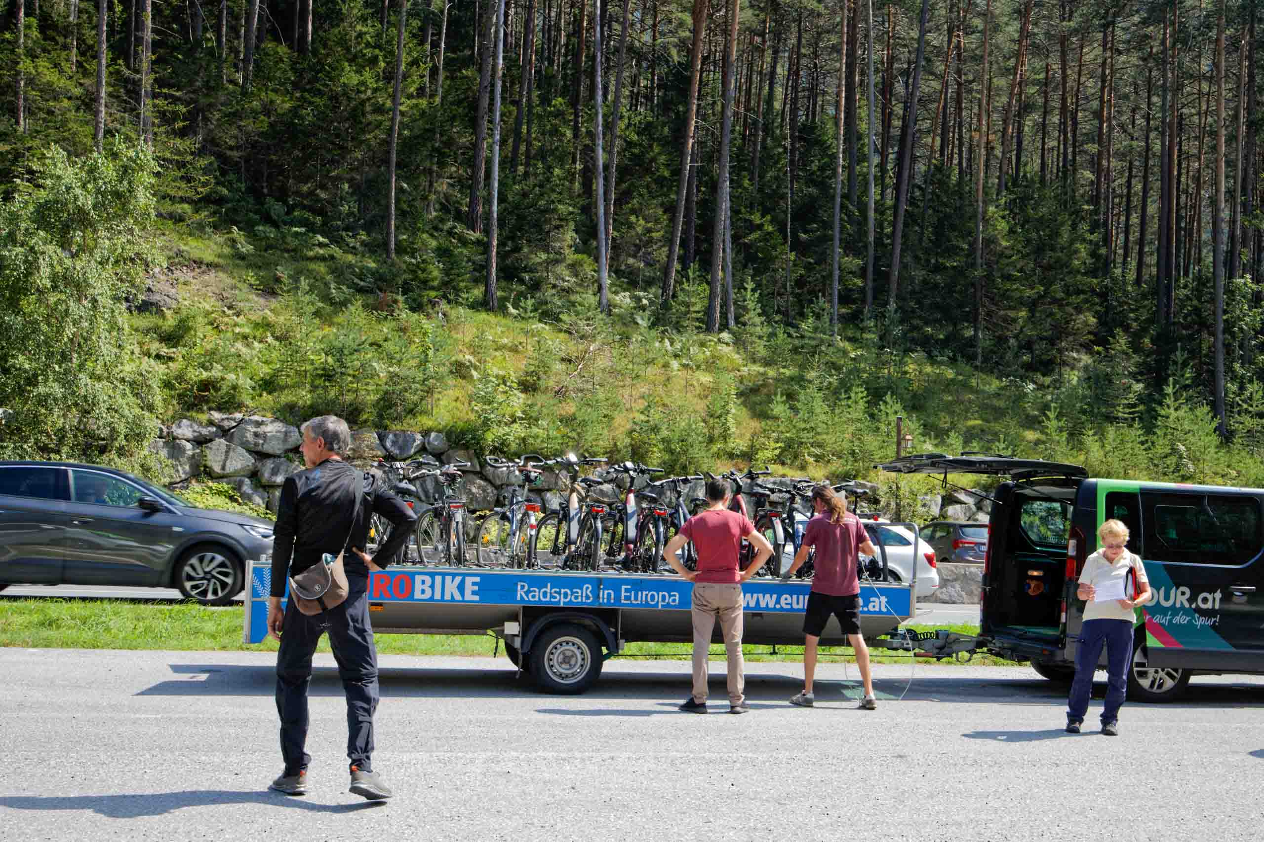 Nach dem Fernpass (1216m)  sind müssen wir wieder ran