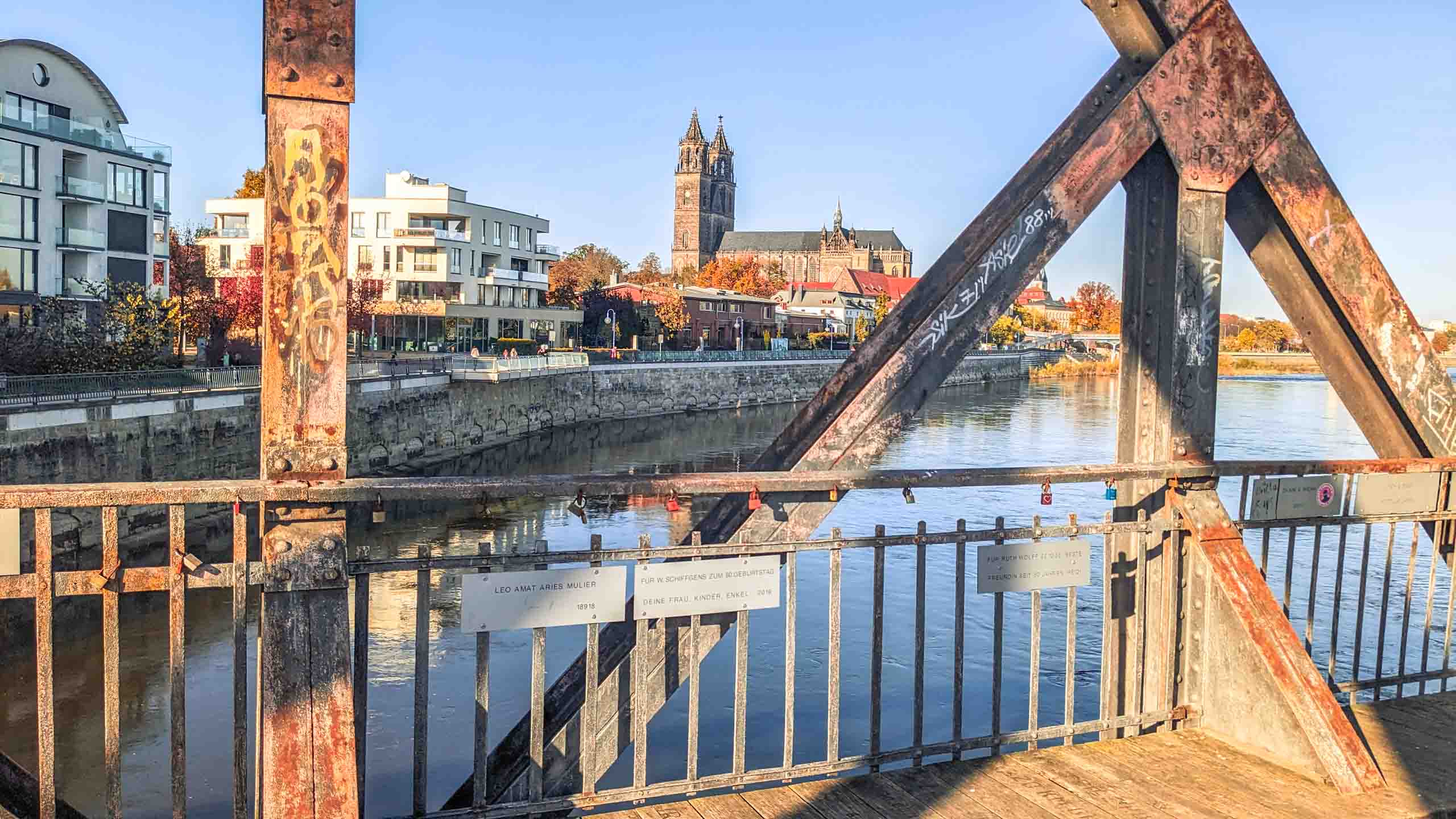 Die Magdeburger Hubbrücke ist eines der beliebtesten Fotomotive der Stadt