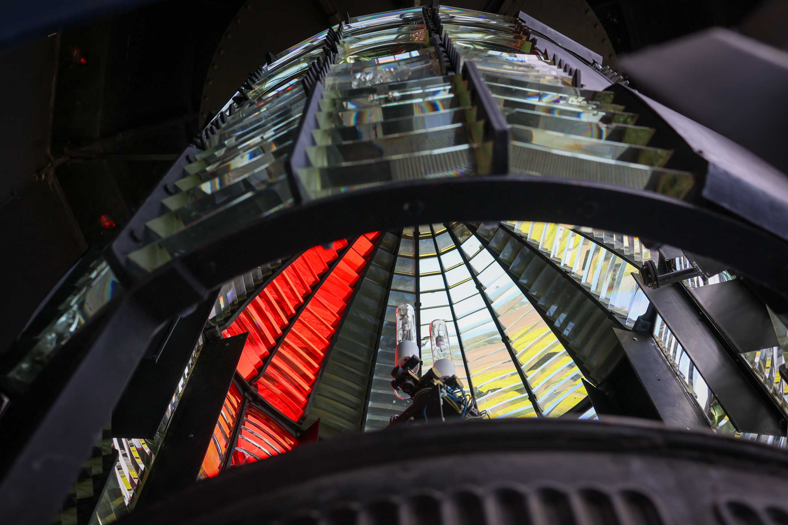 Fresnelsche Stufenlinse aus Frankreich