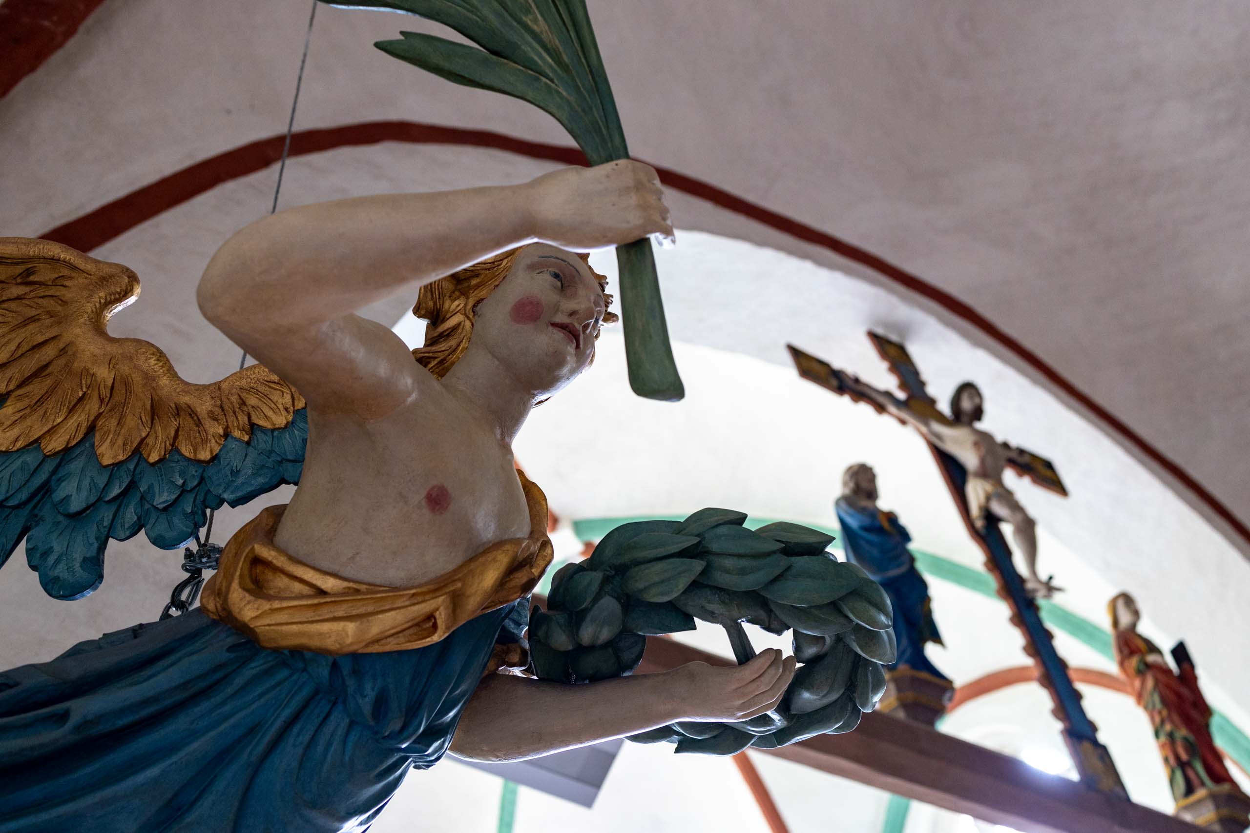 Taufengel in Kirche St. Johannis