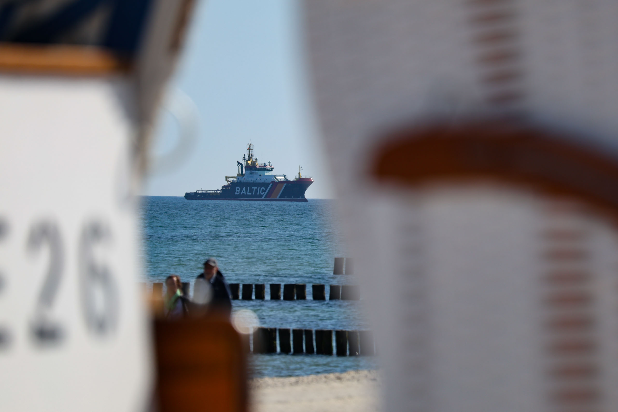 Die Baltic liegt ständig vor der Küste im Falle von Schiffshavarien