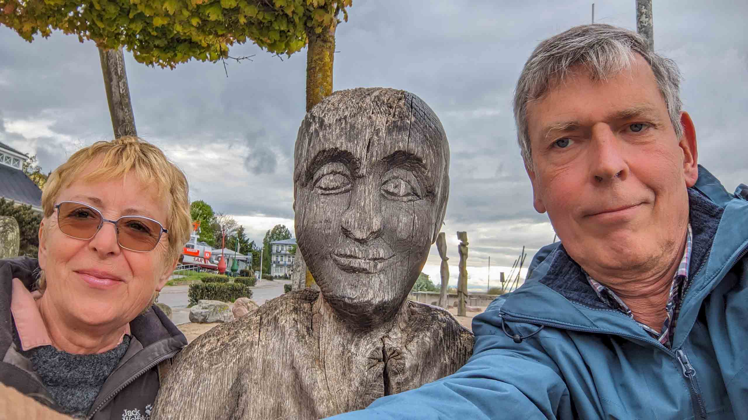 Selfi mit dem Wartenden