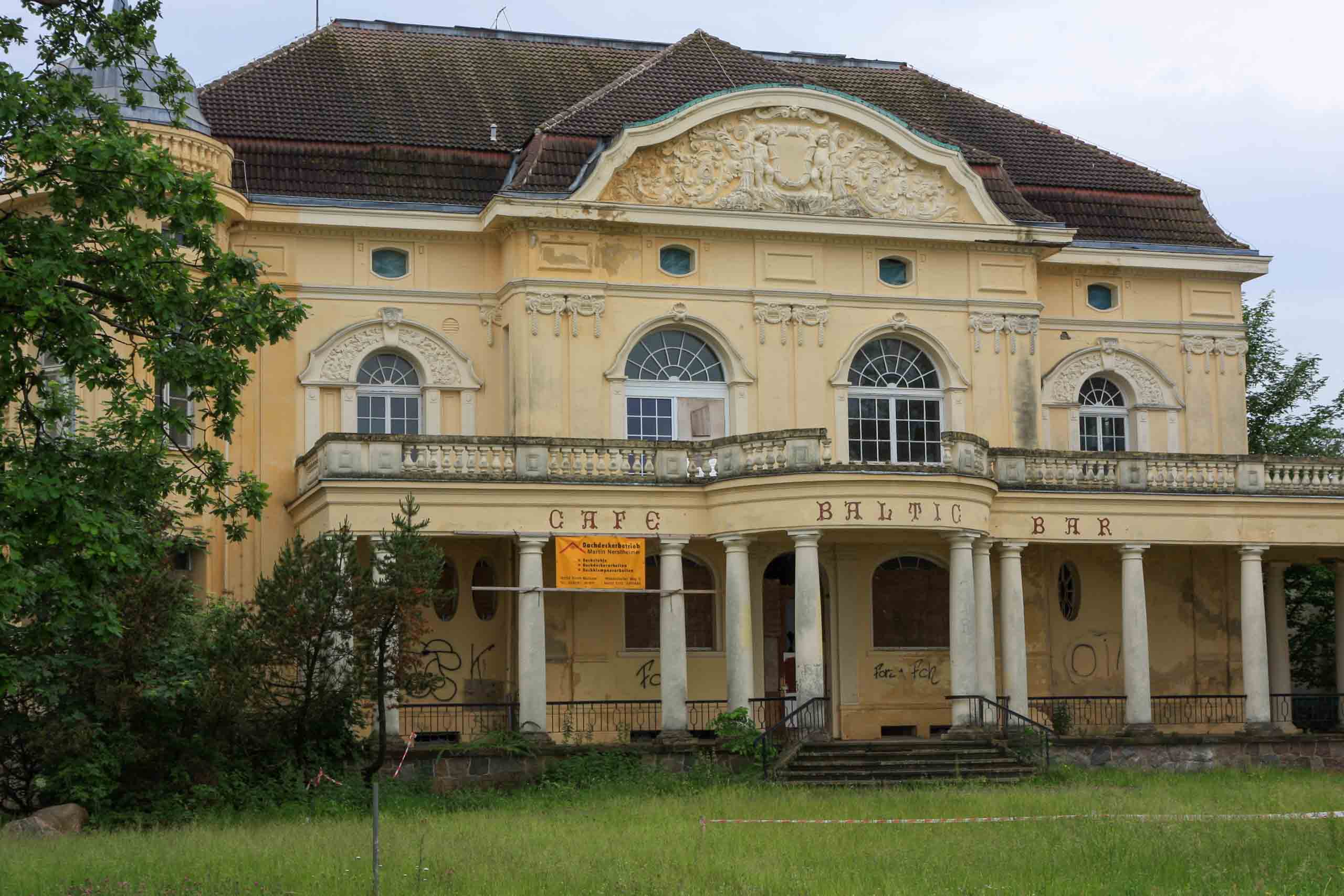 Villa Baltica - das schönste Gebäude der Stadt verfällt