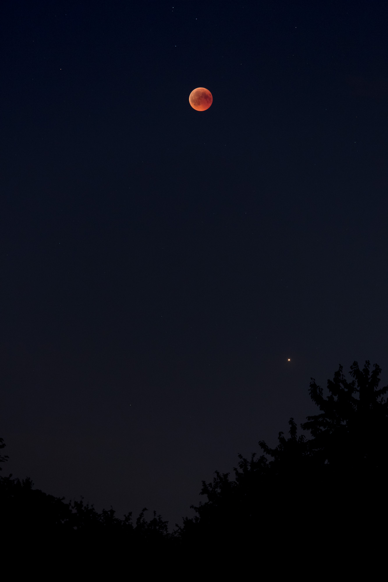 Mond und Mars © pd