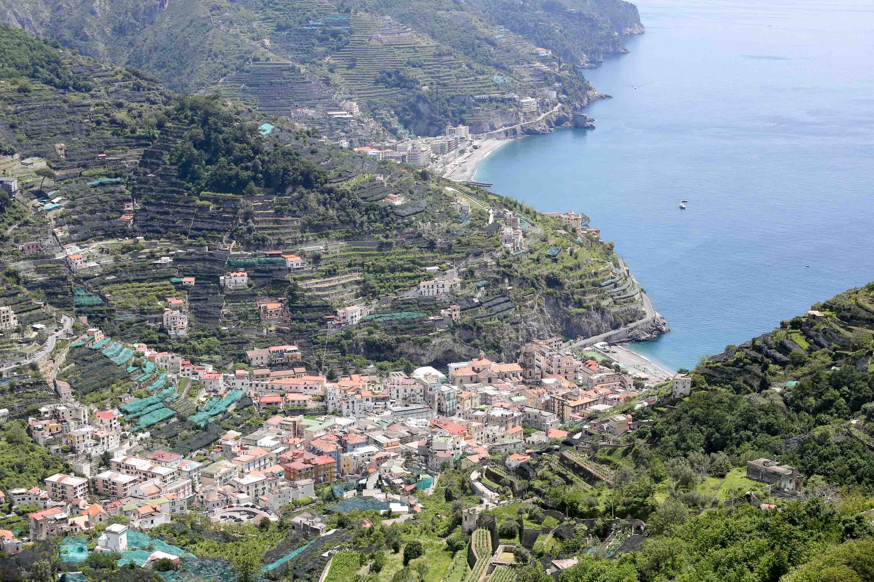 Blick von Scala nach Amalfi