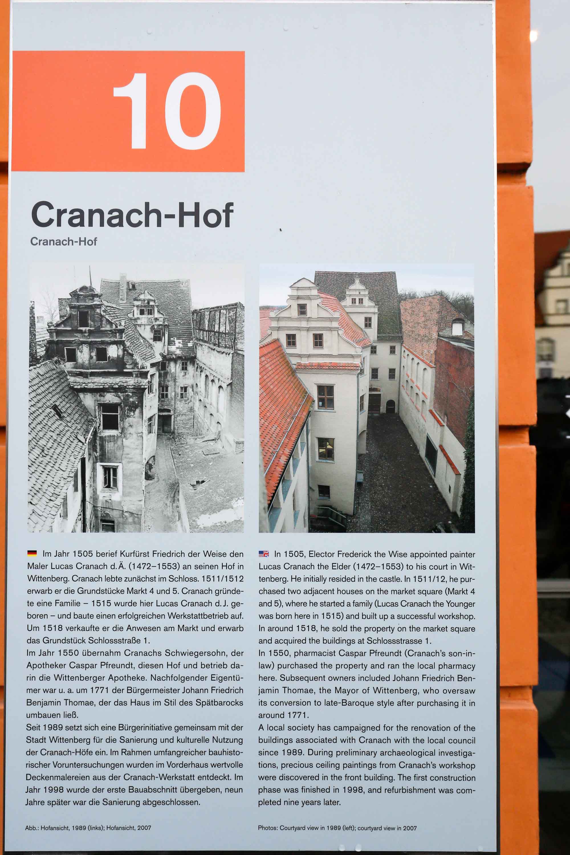 Cranch-Hof 19989 und 2007