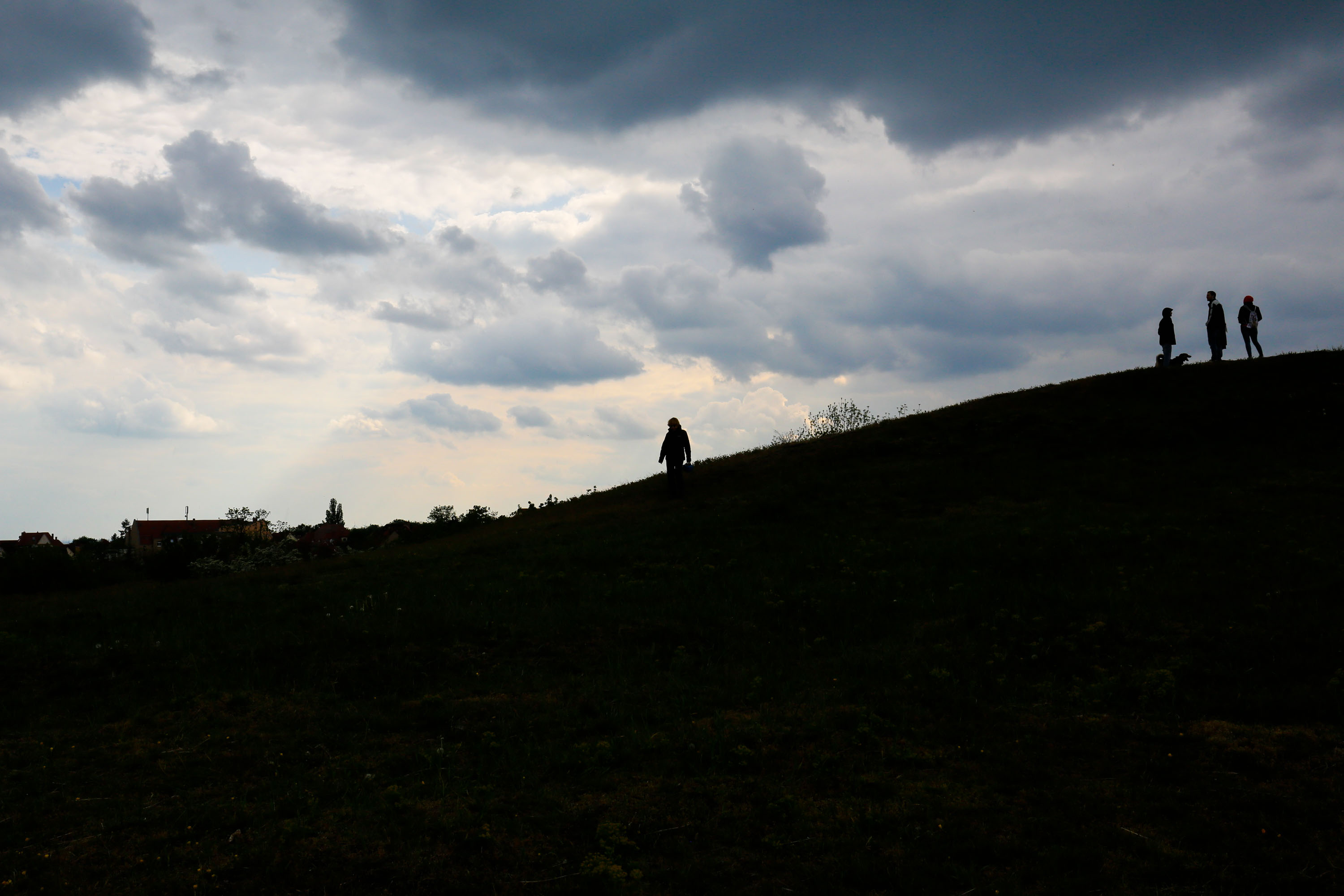 Die ersten Regentropfen fallen
