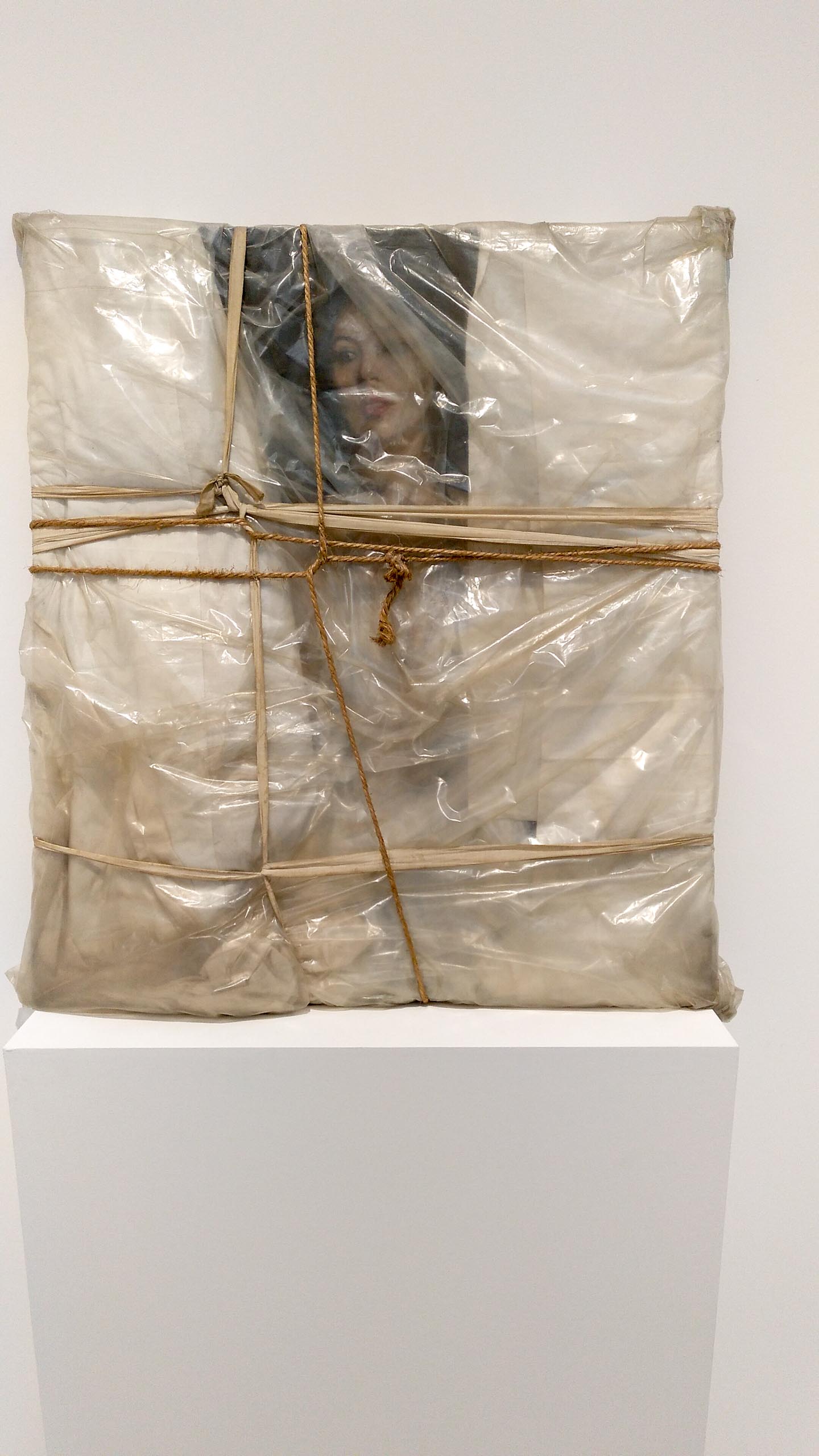 "Wrapped Portrait of Jeanne-Claude"