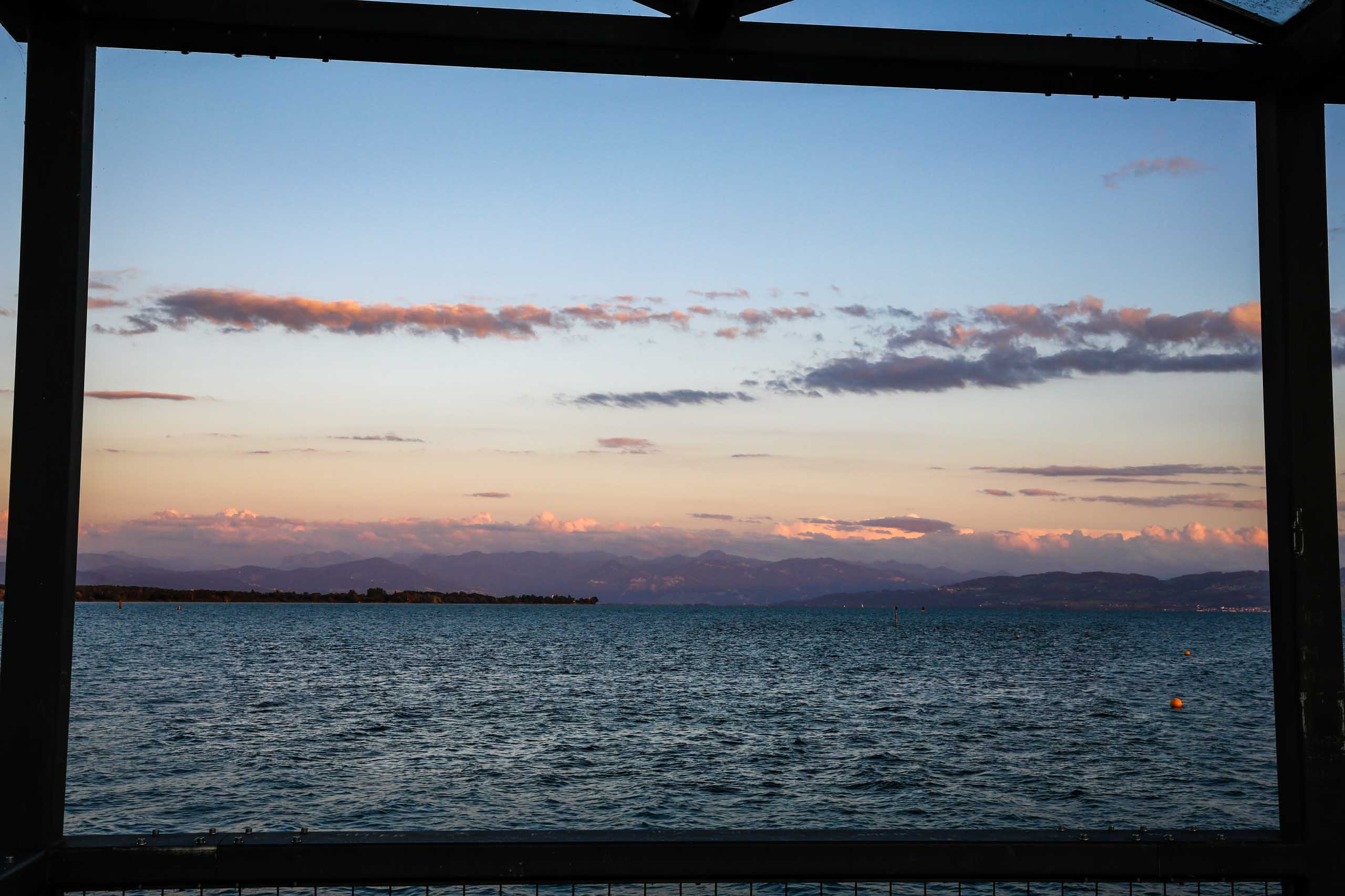 Gerahmtes Alpenpanorama