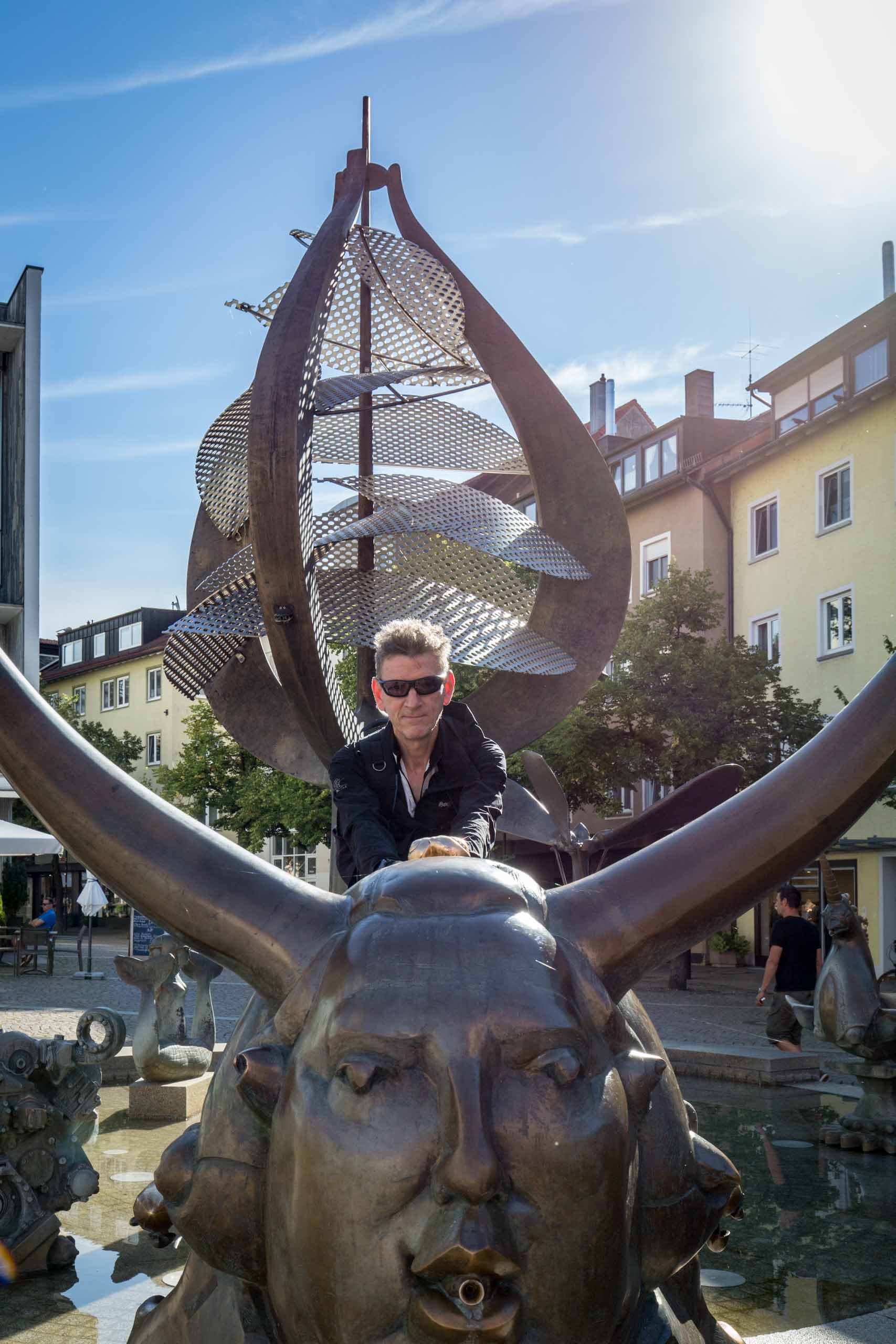 Auf dem Buchhornbrunnen