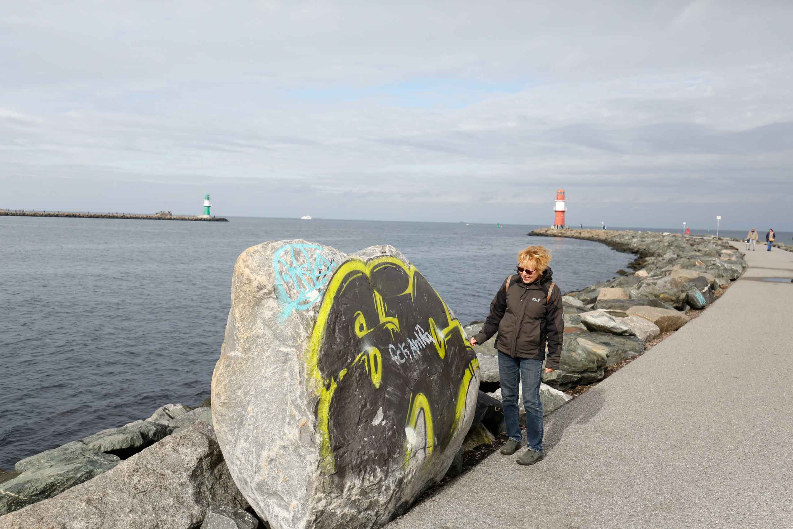 Wie üblich, wird jede Mole bis zum Molenkopf abgelaufen!