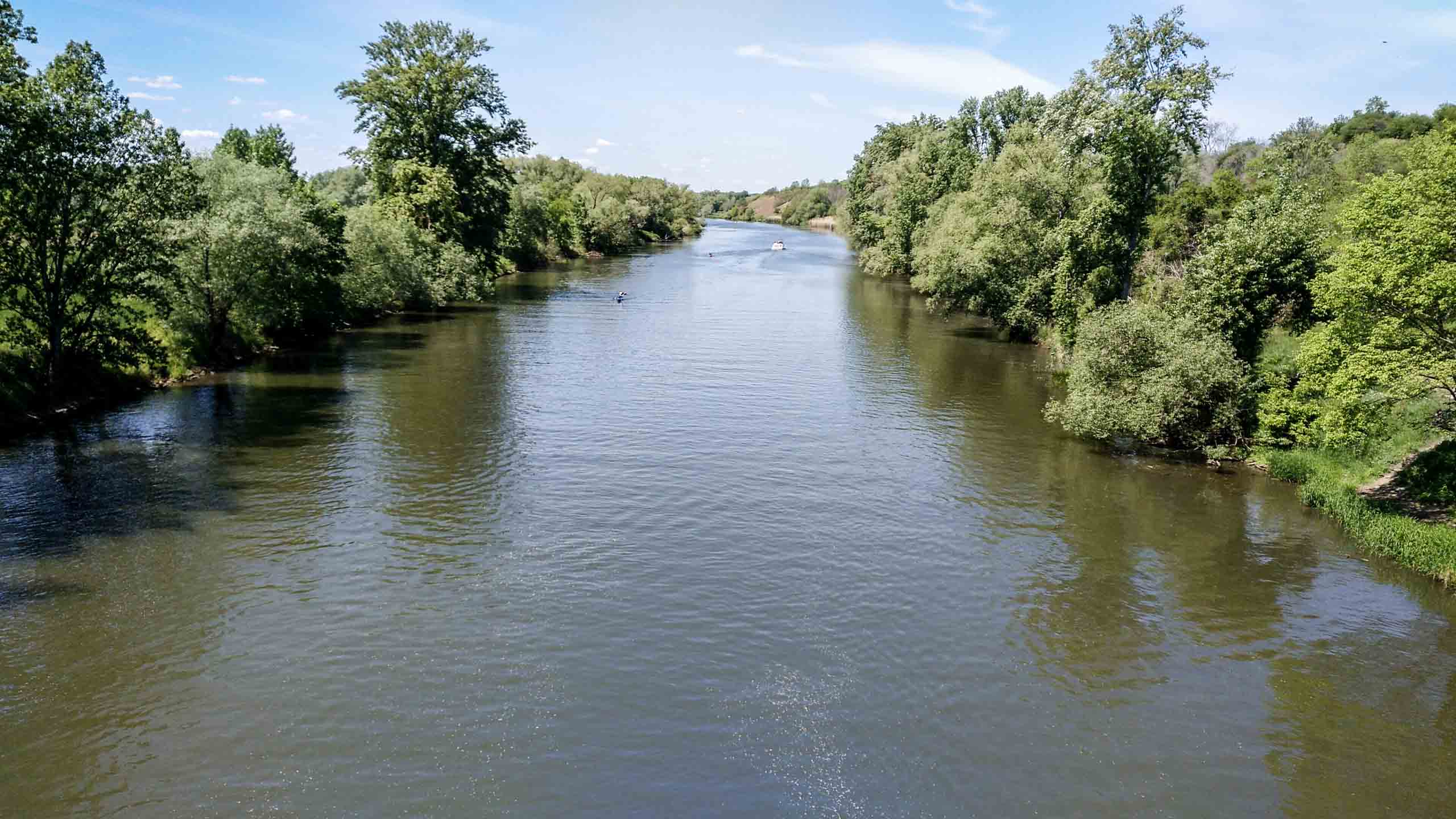 Auf der Röpziger Brücke