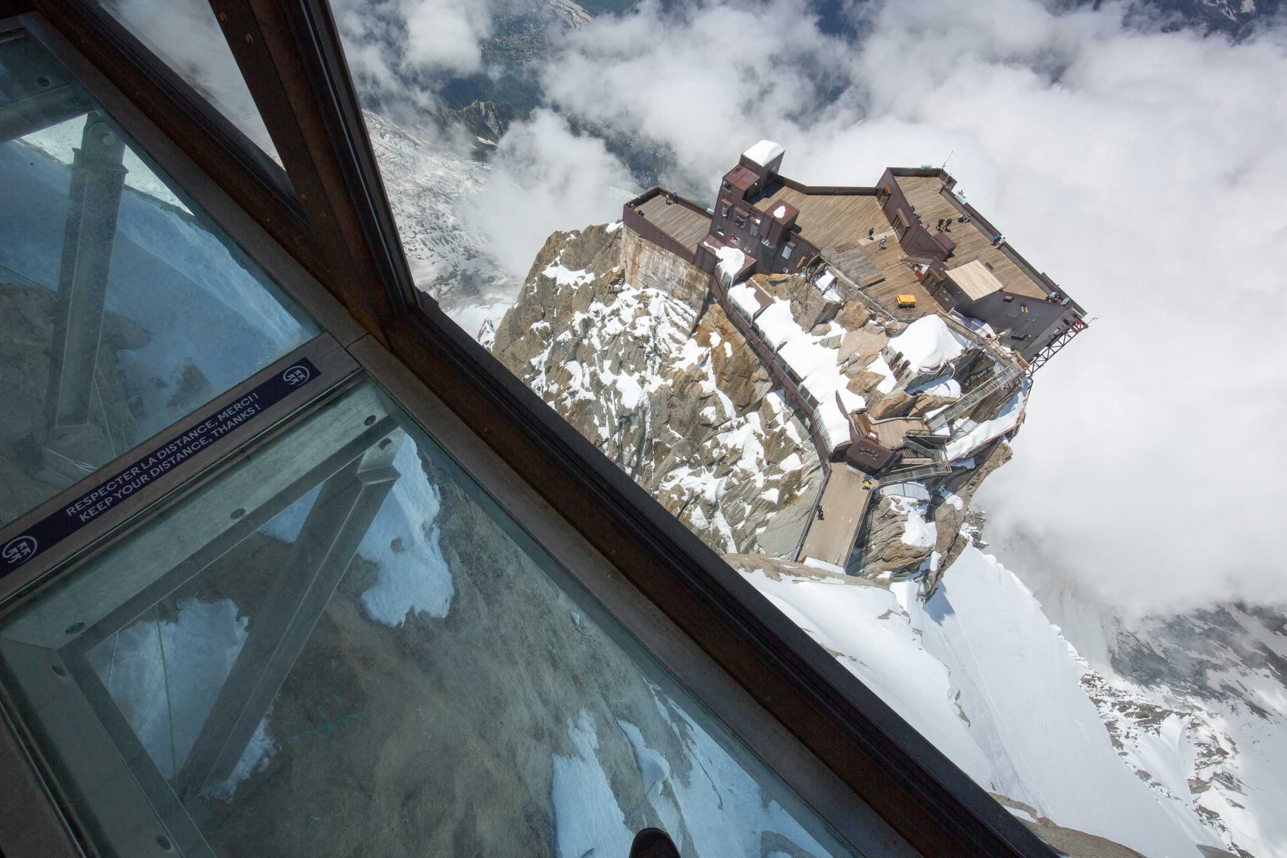 Wenig Betrieb auf der Aussichtsterrasse