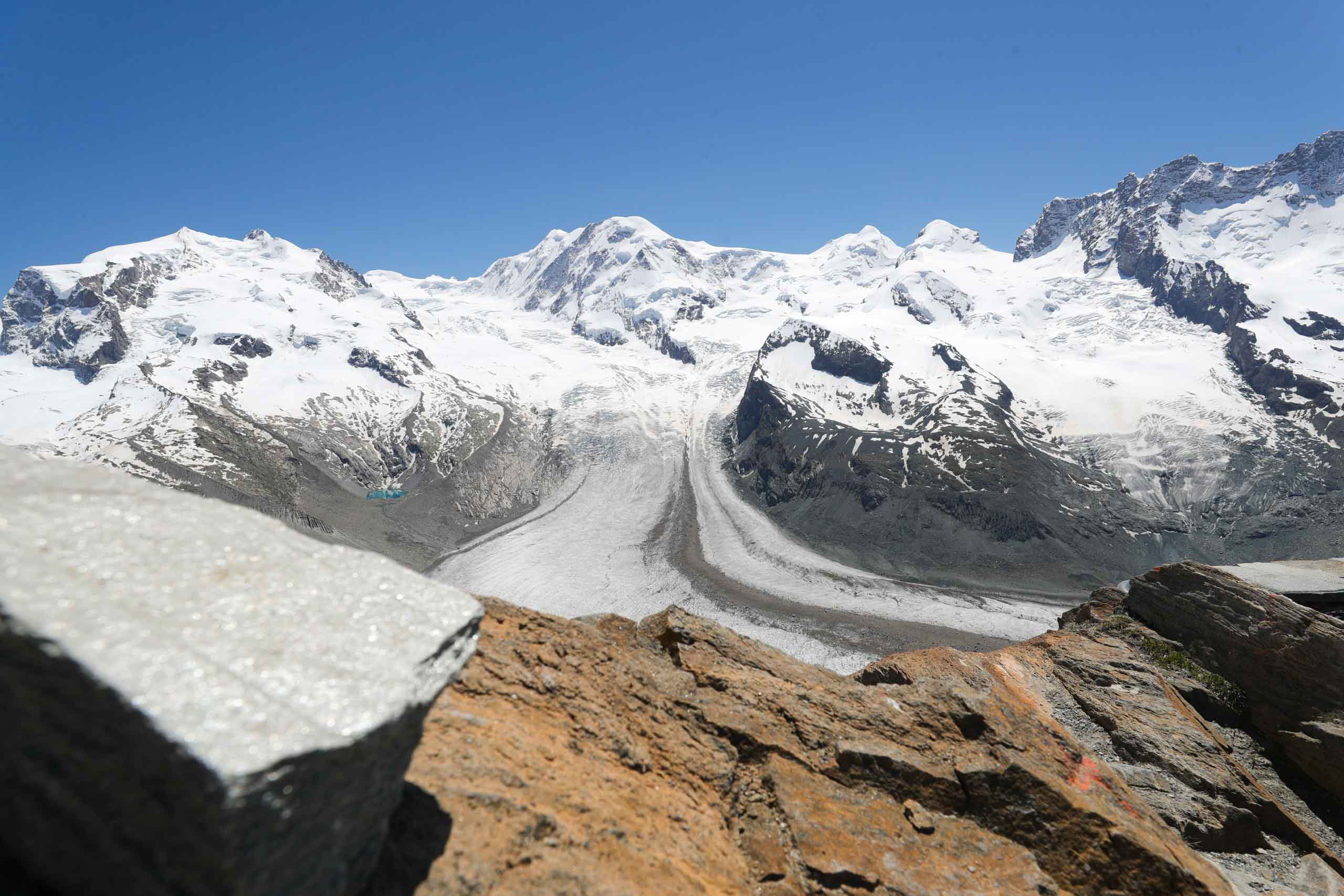 Schwindende Gletscher auch hier