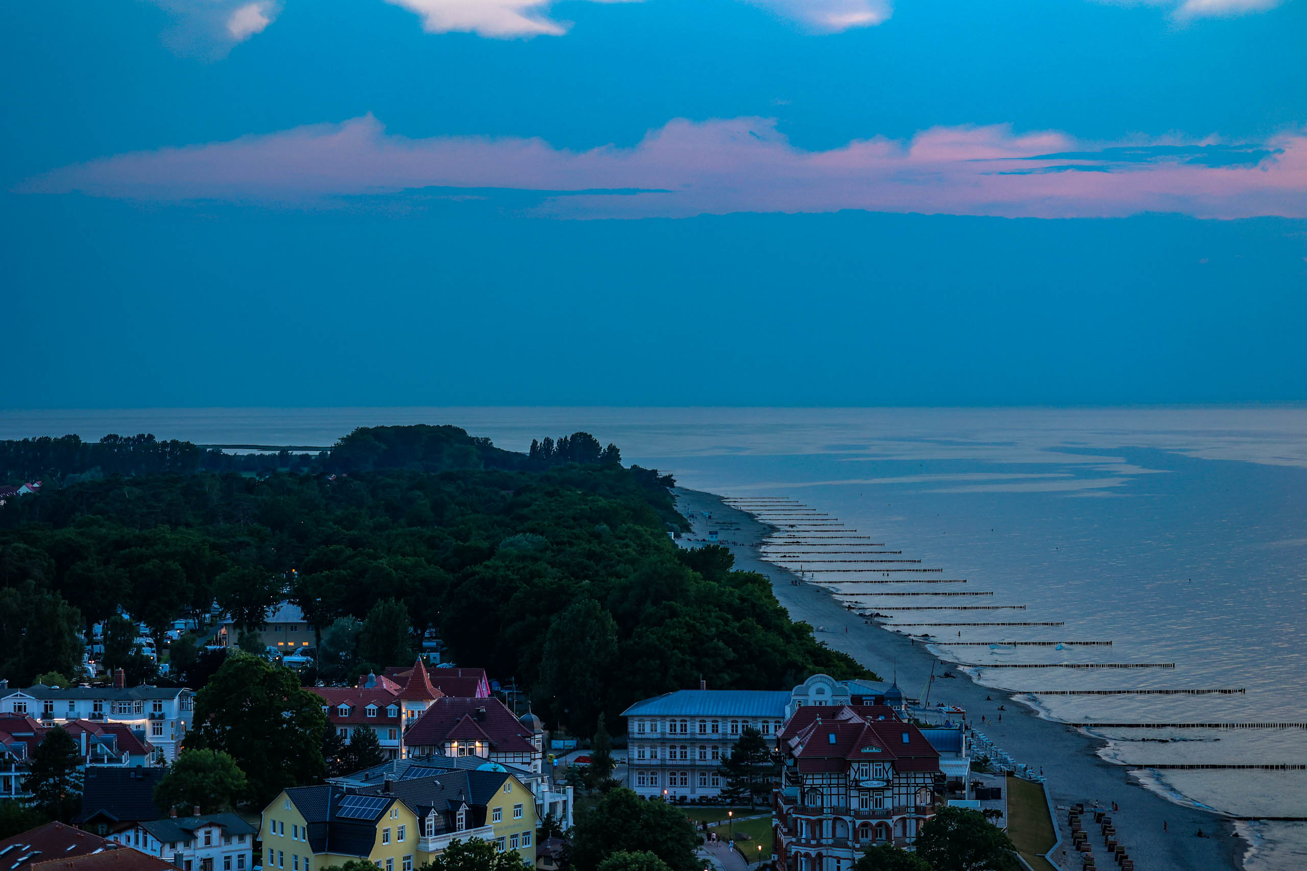 Blaue Stunde von oben