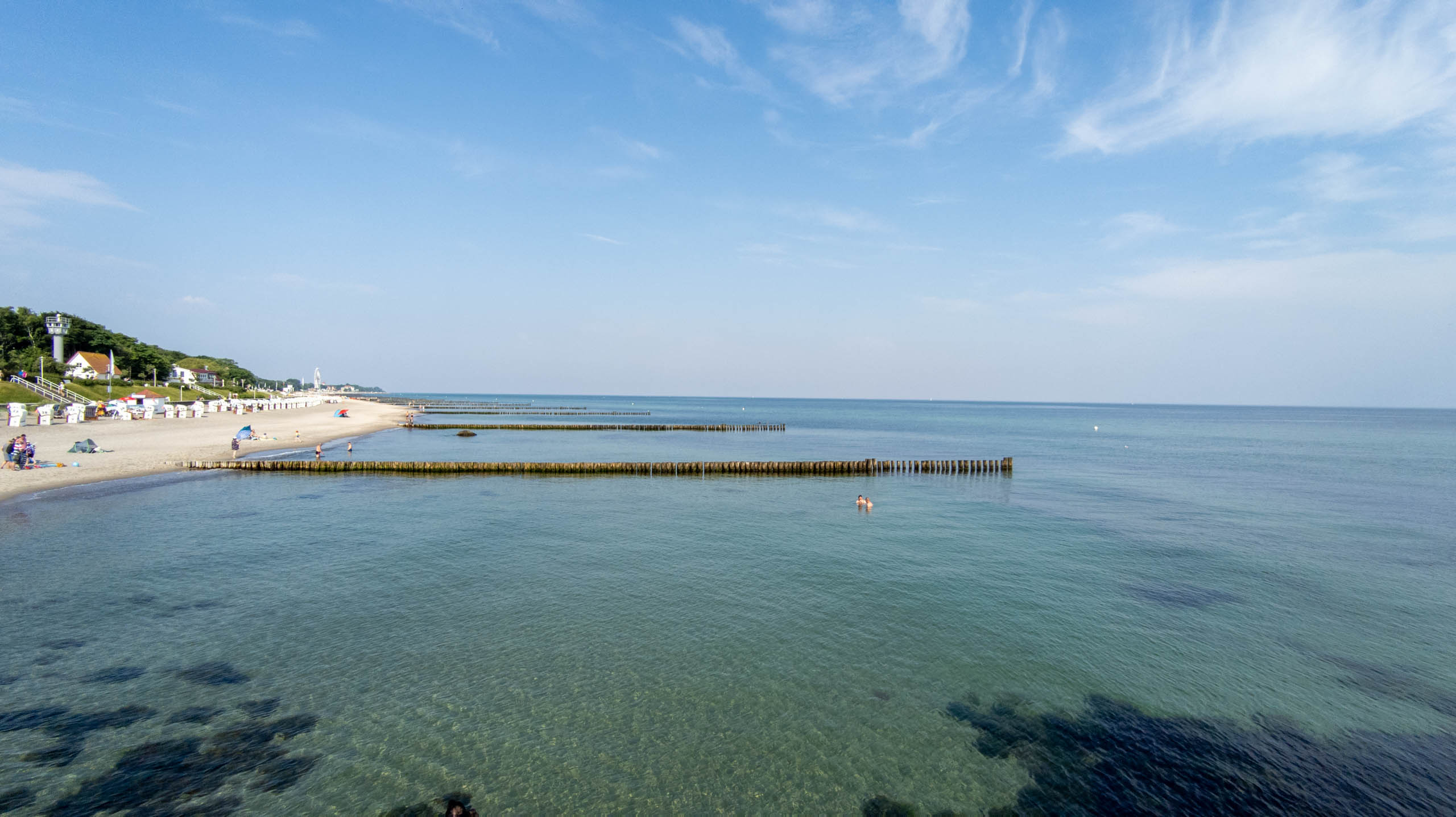 Keine Wellen, dafür klares Wasser