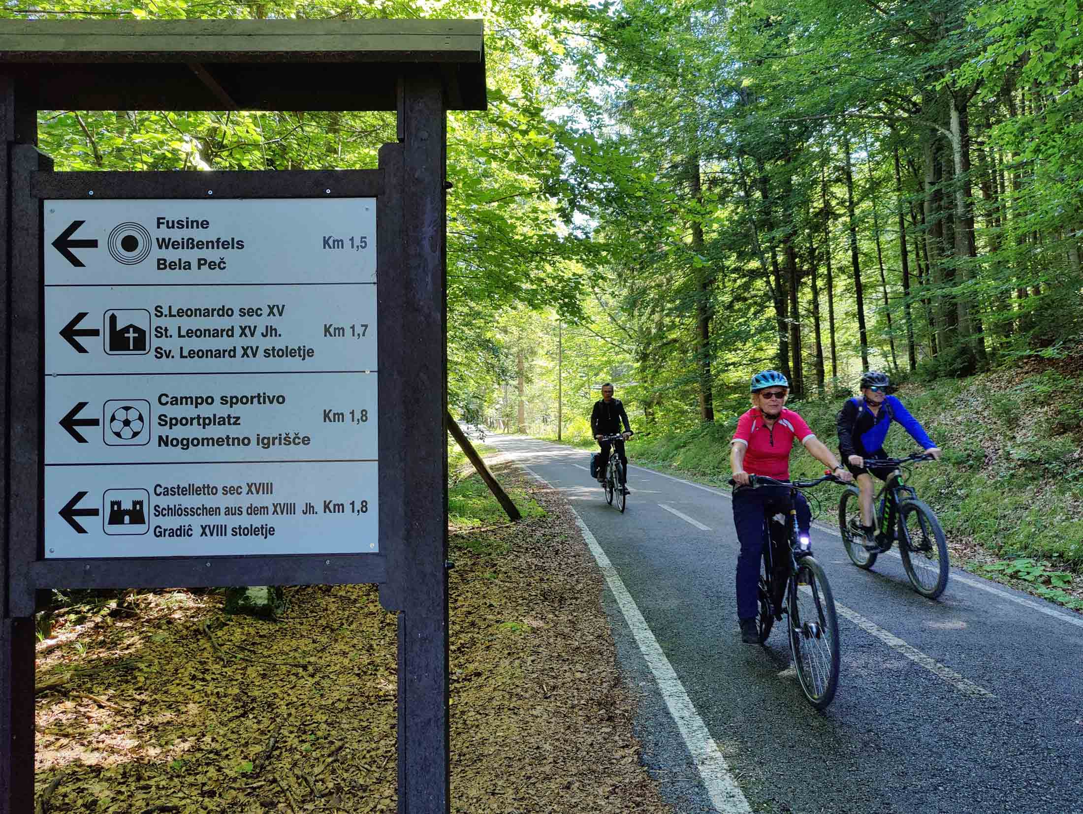 Bestens ausgebaute Radwege