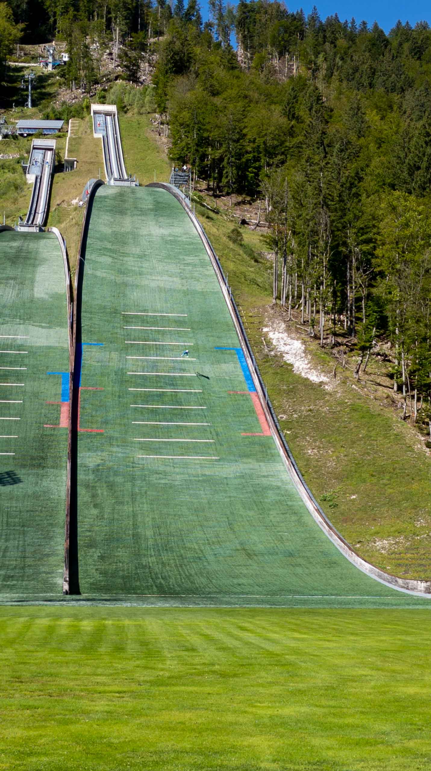 Größenvergelich Schanze und Springer