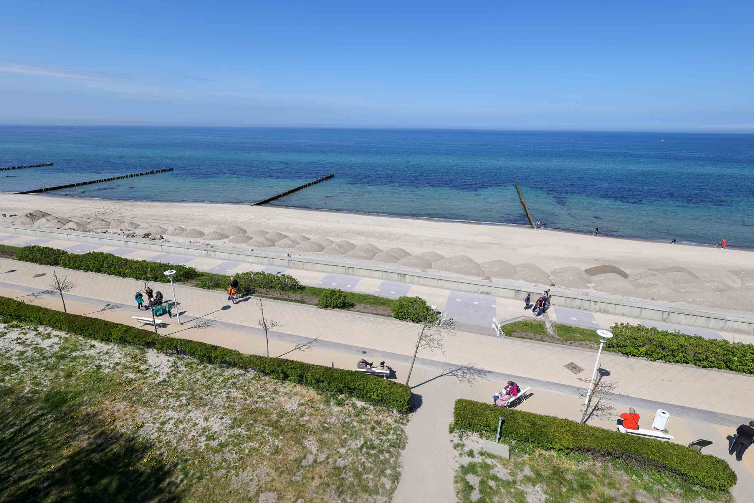 Vorbereitung für Sandskulpturen-Wettbewerb
