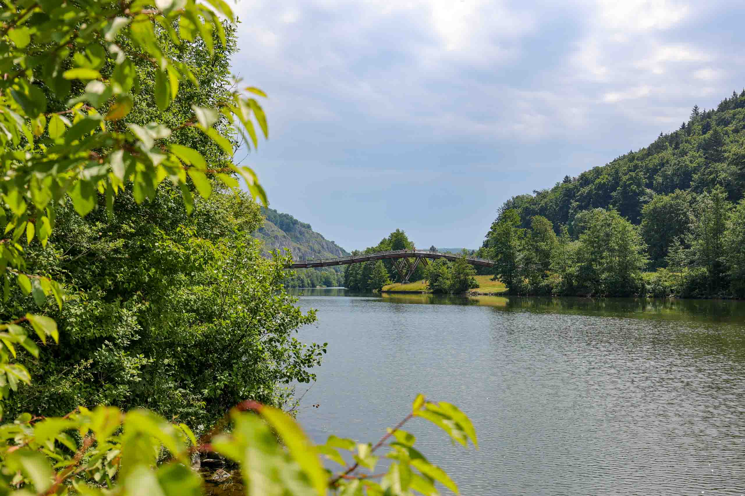 Die Holzbrücke bei Essing