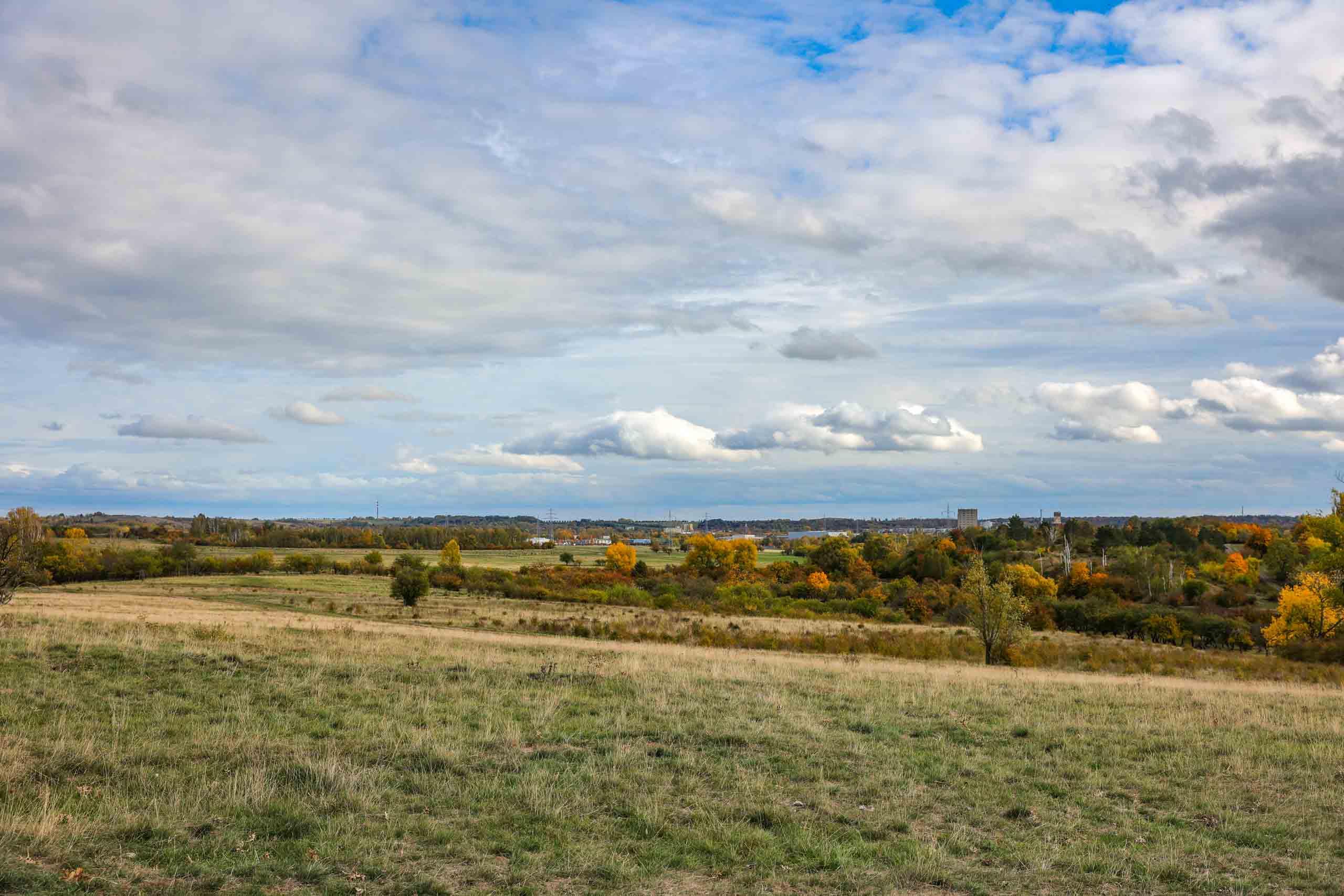 Blick nach  Süden: Halle- Trotha