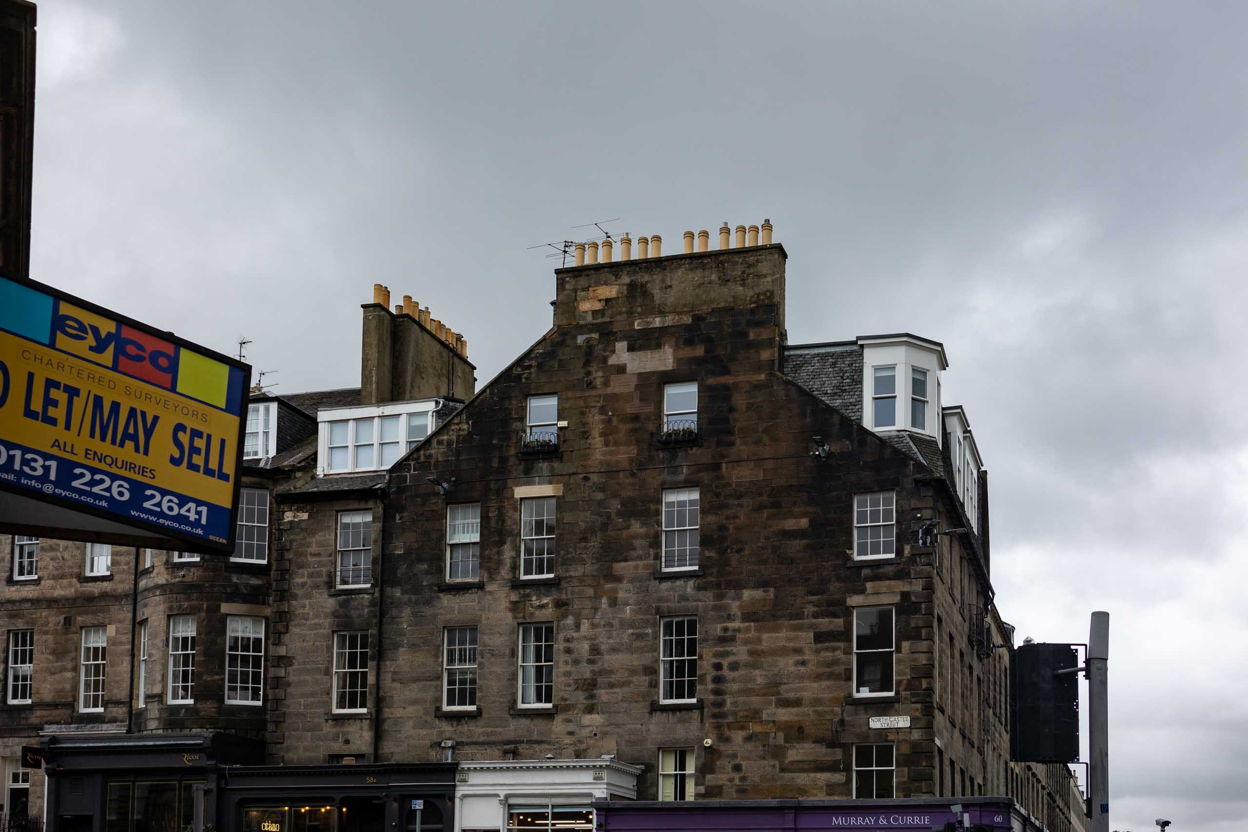 Typische Schornsteinanordnung