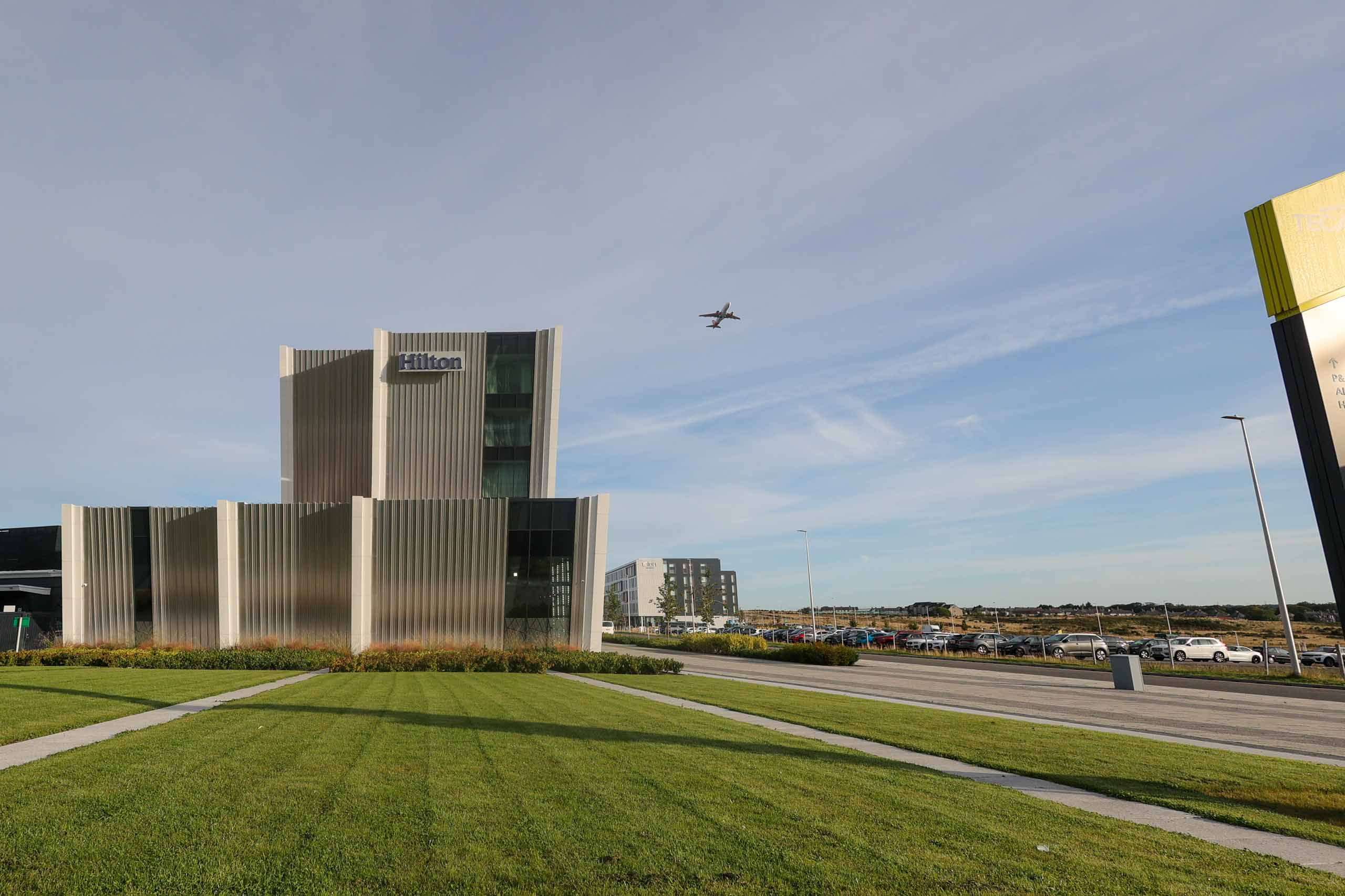 Morgenstimmung am Hotel