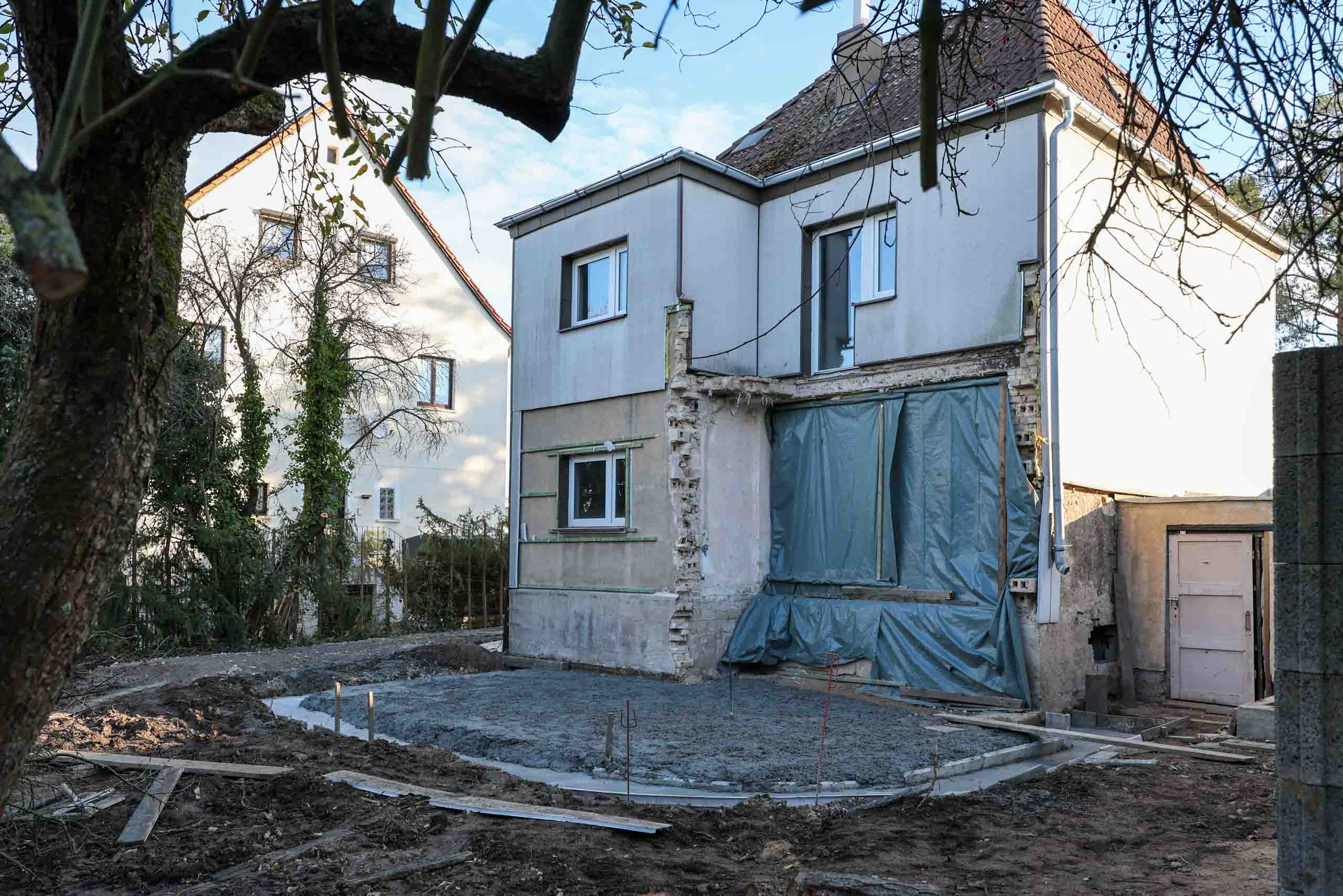 Anbau in 'Progress'