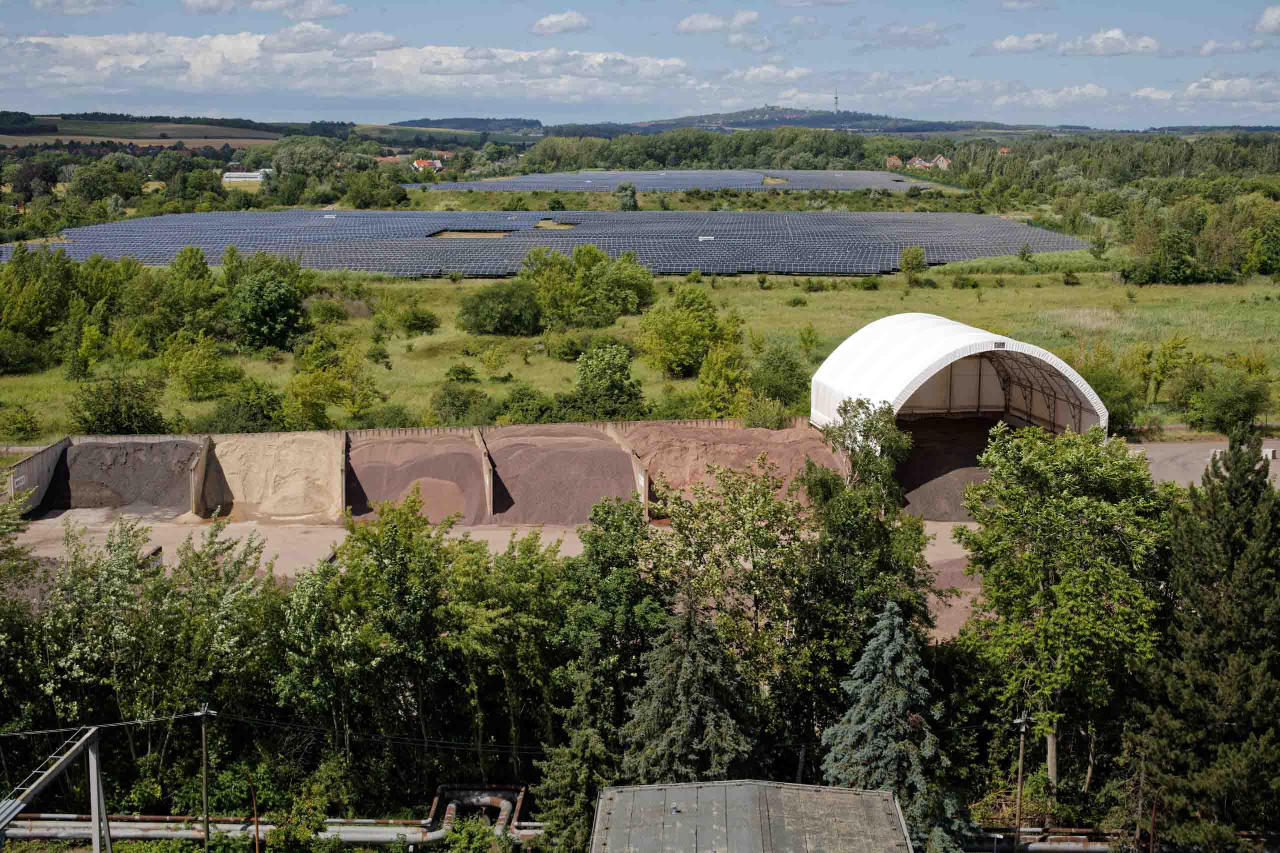 Blick zum Petersberg im Norden