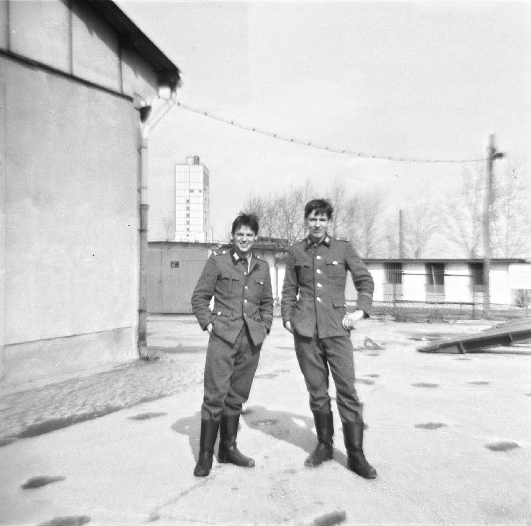 Im Hintergrund das Endlagen Morsleben