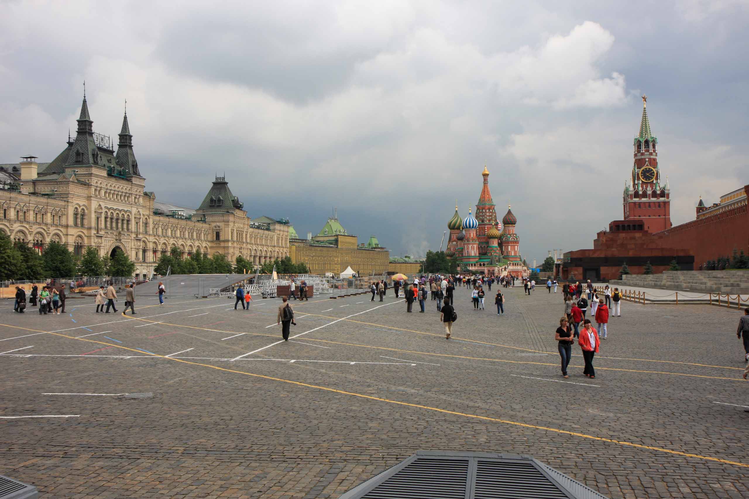 Der Rote Platz mit 70 m x 30 m Ausdehnung