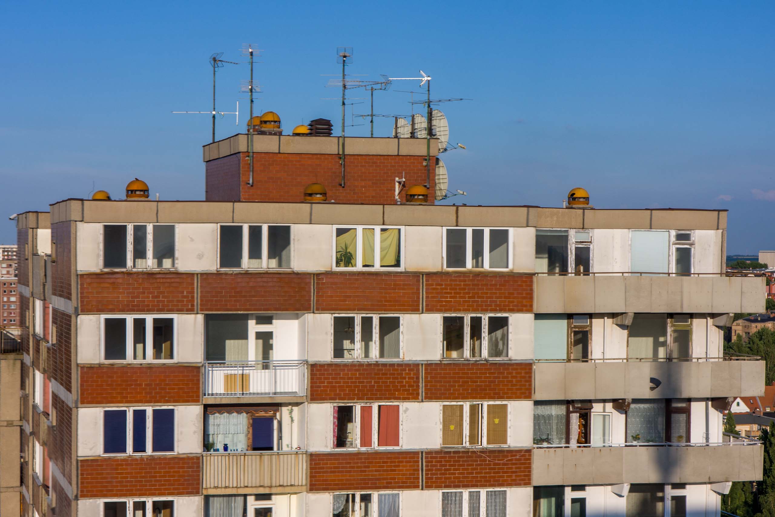 Am Steg - Hochhäuser vor dem Abriss